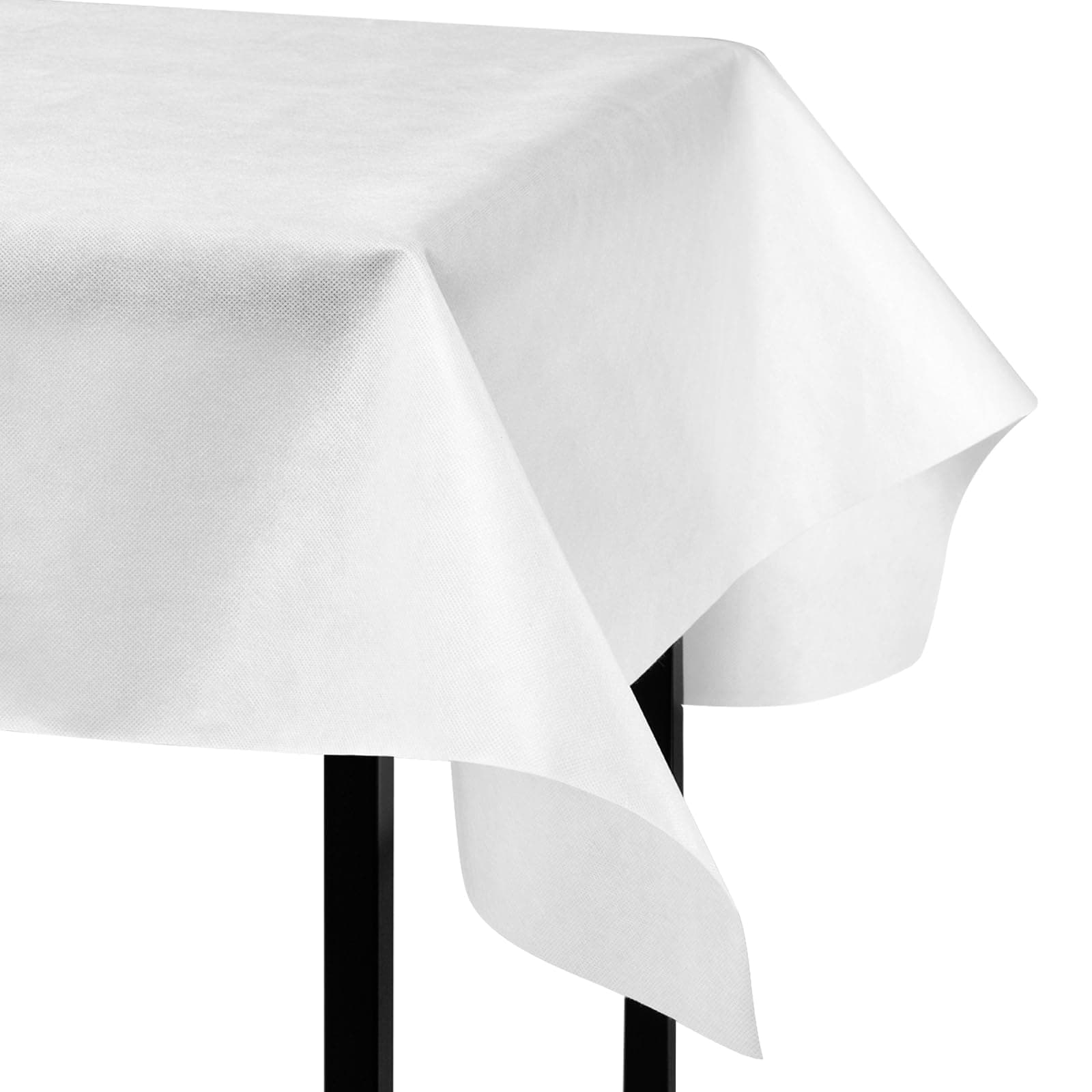 WOLTU Tischdeckenrolle, Einweg Vlies Tischdecke, Tischschutz wasserdicht Tischtuch Zuschneidbar, 80 g/m²,Tischschoner Meterware, für Party Geburtstag Hochzeit Weihnachten 1,18×25M Weiß