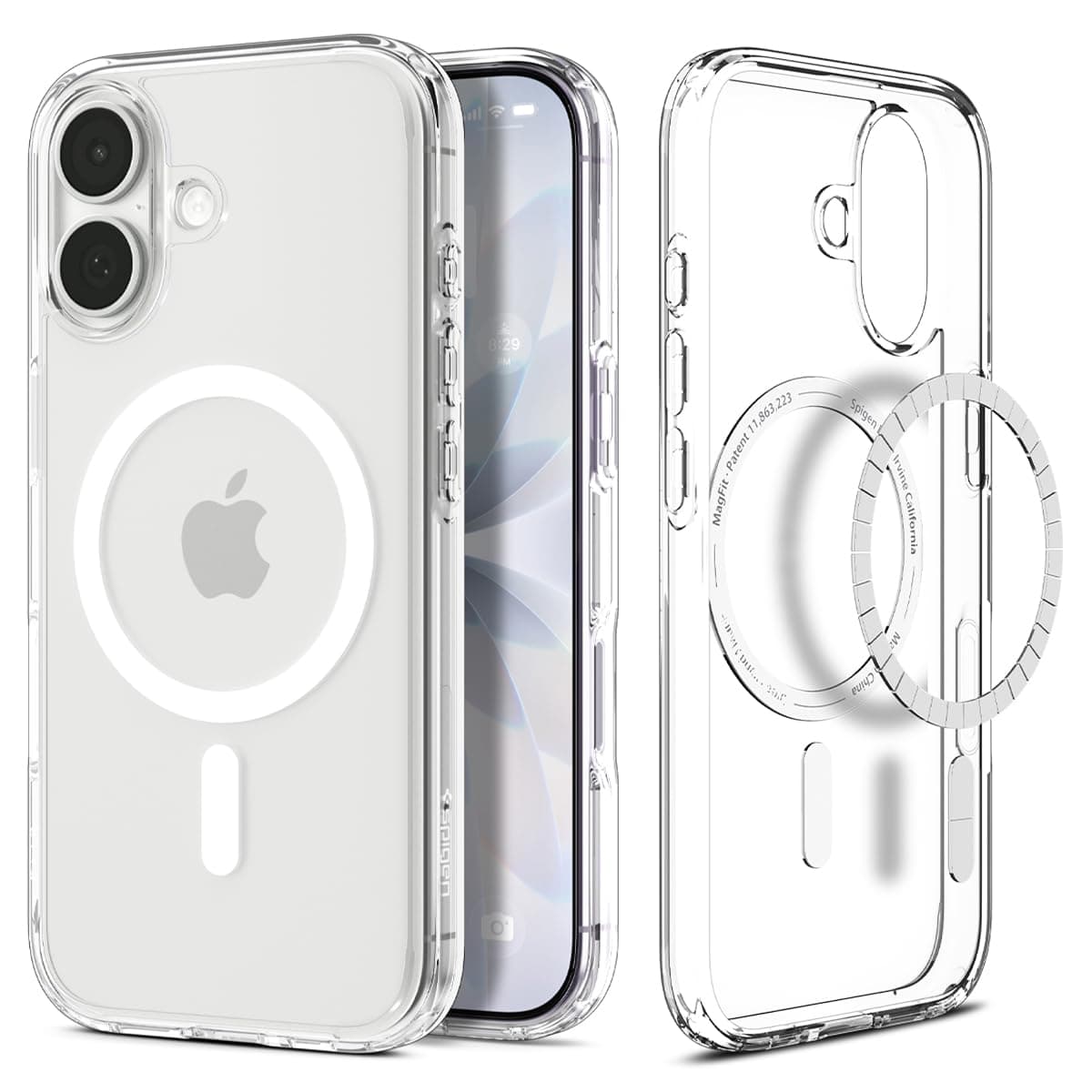 Spigen iPhone 17 Hülle [Spigen Signature] Ultra Hybrid MagFit [Dura Clear Tech] Case Handyhülle Transparent Kompatibel mit MagSafe -Clear White
