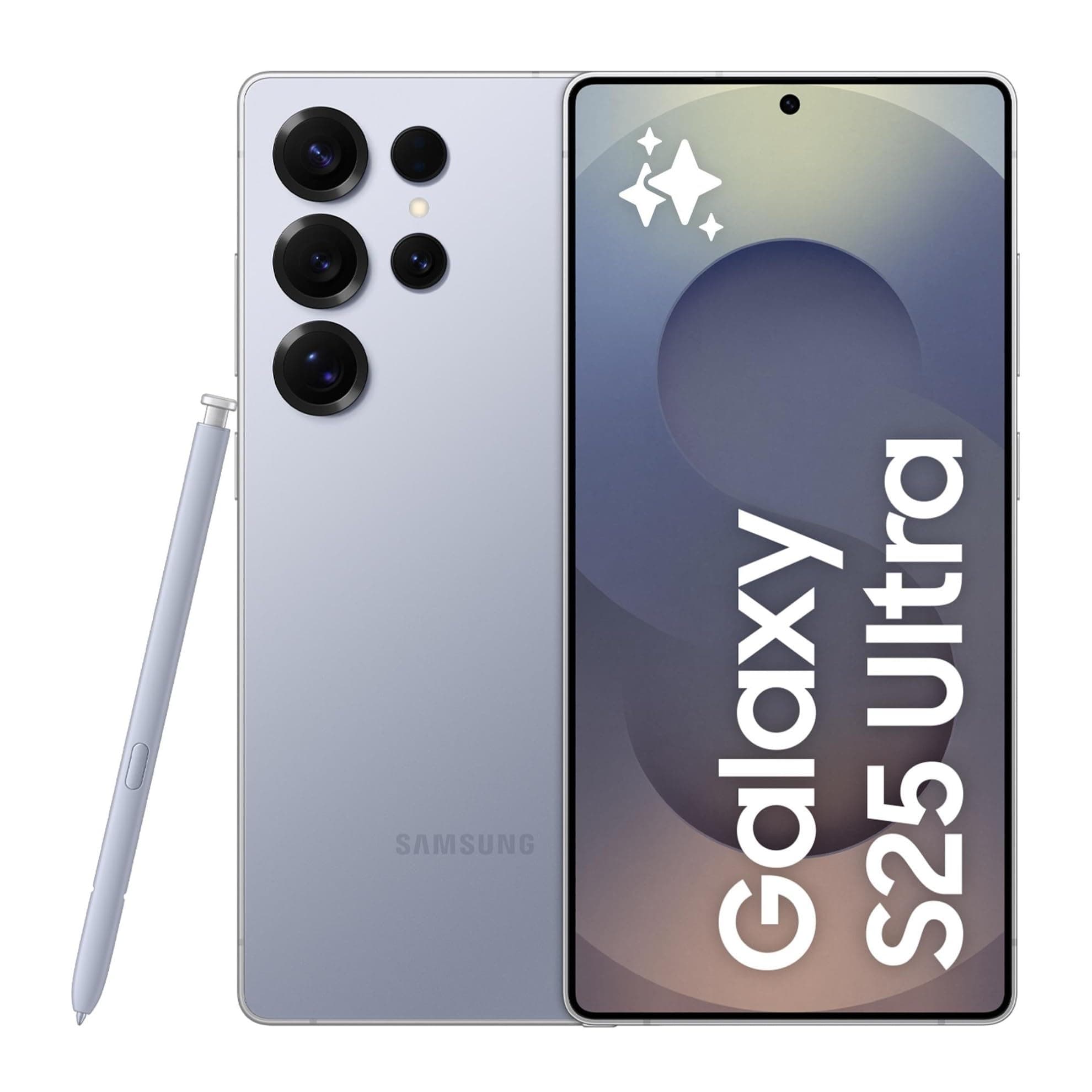 Samsung Galaxy S25 Ultra Smartphone AI, 3 anni di Garanzia del produttore, Display 6.9'' QHD+ Dynamic AMOLED 2X, Fotocamera 200MP, RAM 12GB, 512GB, 5.000 mAh, Titanium Silverblue [Versione italiana]