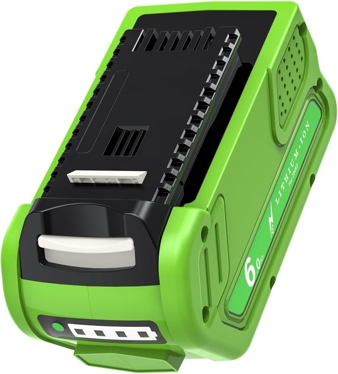 GreenWorks Batterie Li-ion 40 V 6,0 Ah 40 V compatible avec Greenworks G40B2 29727 29462 29252 29472 25312 25322 G-MAX Outils électriques de jardin et outils électriques