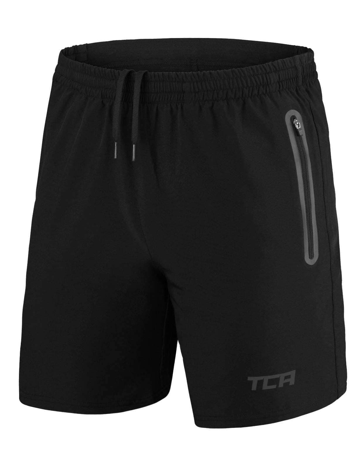 TCA Pantalones Cortos Hombre Deporte con Bolsillos de Cremallera - Pantalon Corto Deportivo Hombre Tecnología Elite Tech - Running Shorts Men Gym Correr Padel