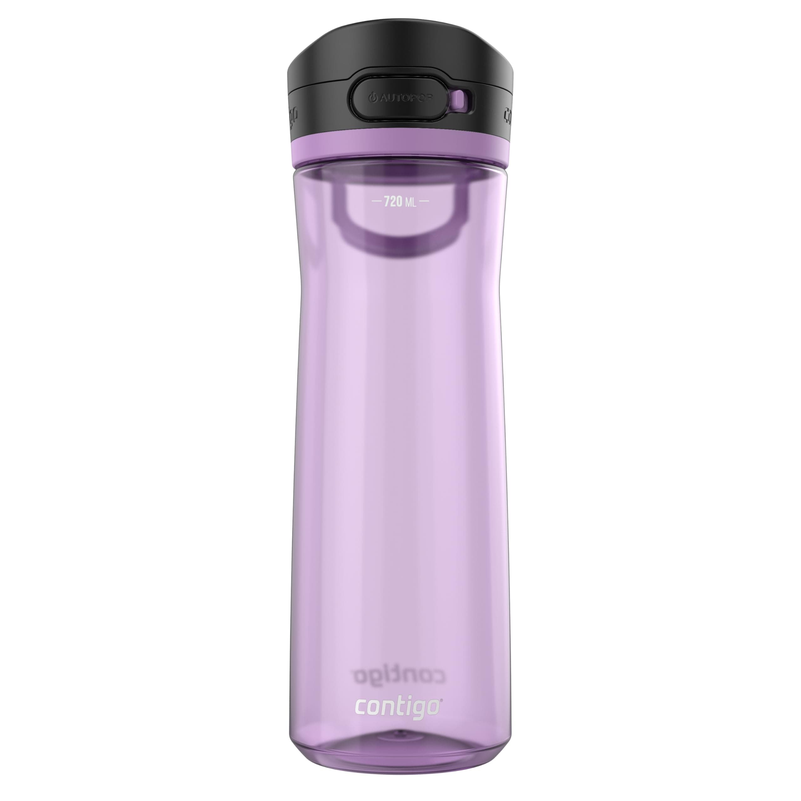 Contigo Jackson Autopop Trinkflasche | große BPA-freie Wasserflasche | 100% auslaufsicher und spülmaschinenfest | Outdoor Sportflasche für Fahrrad, Wandern, Arbeit, Schule | Pansy | 720 ml