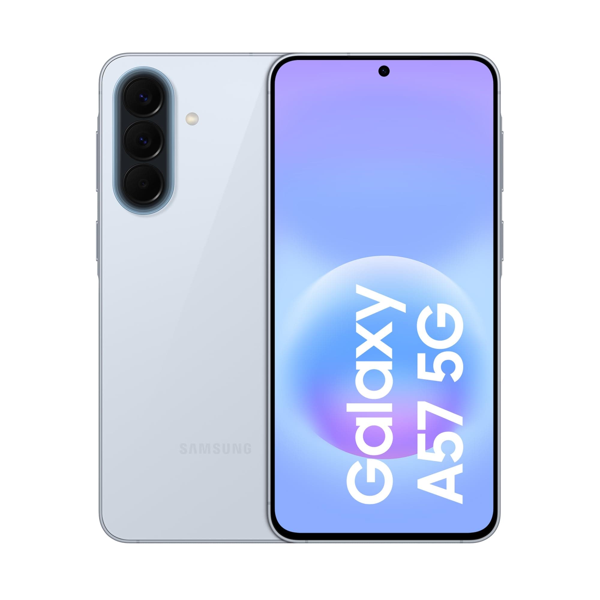 Samsung Galaxy A57 5G, 128GB, 3 anni di Garanzia, Smartphone sottile, Cerchia e Cerca, Gomma Oggetto, Volto Migliore, Tripla Camera, IP68, 5.000 mAh, Awesome Icyblue [Versione Italiana]