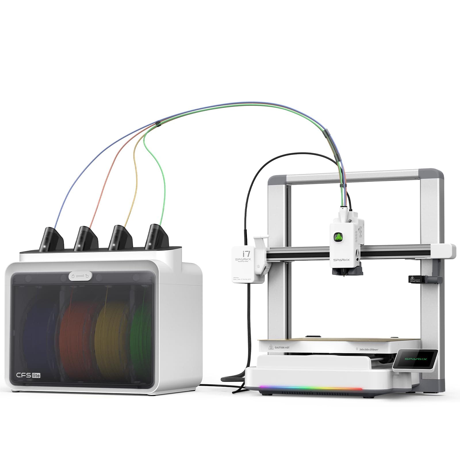 Creality Imprimante 3D FDM de Bureau SPARKX i7 Color Combo pour débutants, modélisation 3D par IA à partir de Photos, Compatible Impression Multicolore, nivellement Automatique