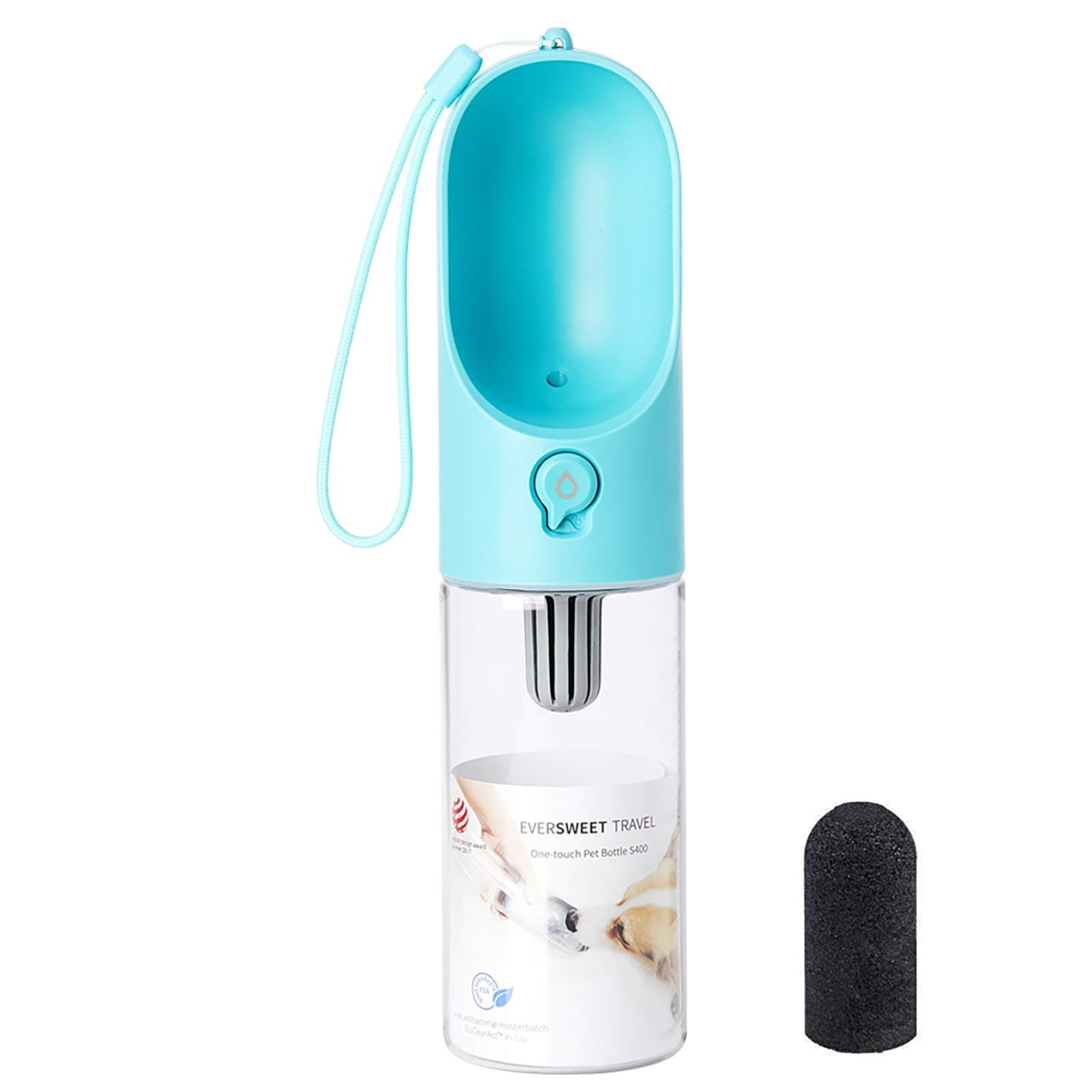 PETKIT P008 EVERSWEET Hundetrinkflasche für unterwegs, Leckdichte Outdoor Trinkflasche - 400ml