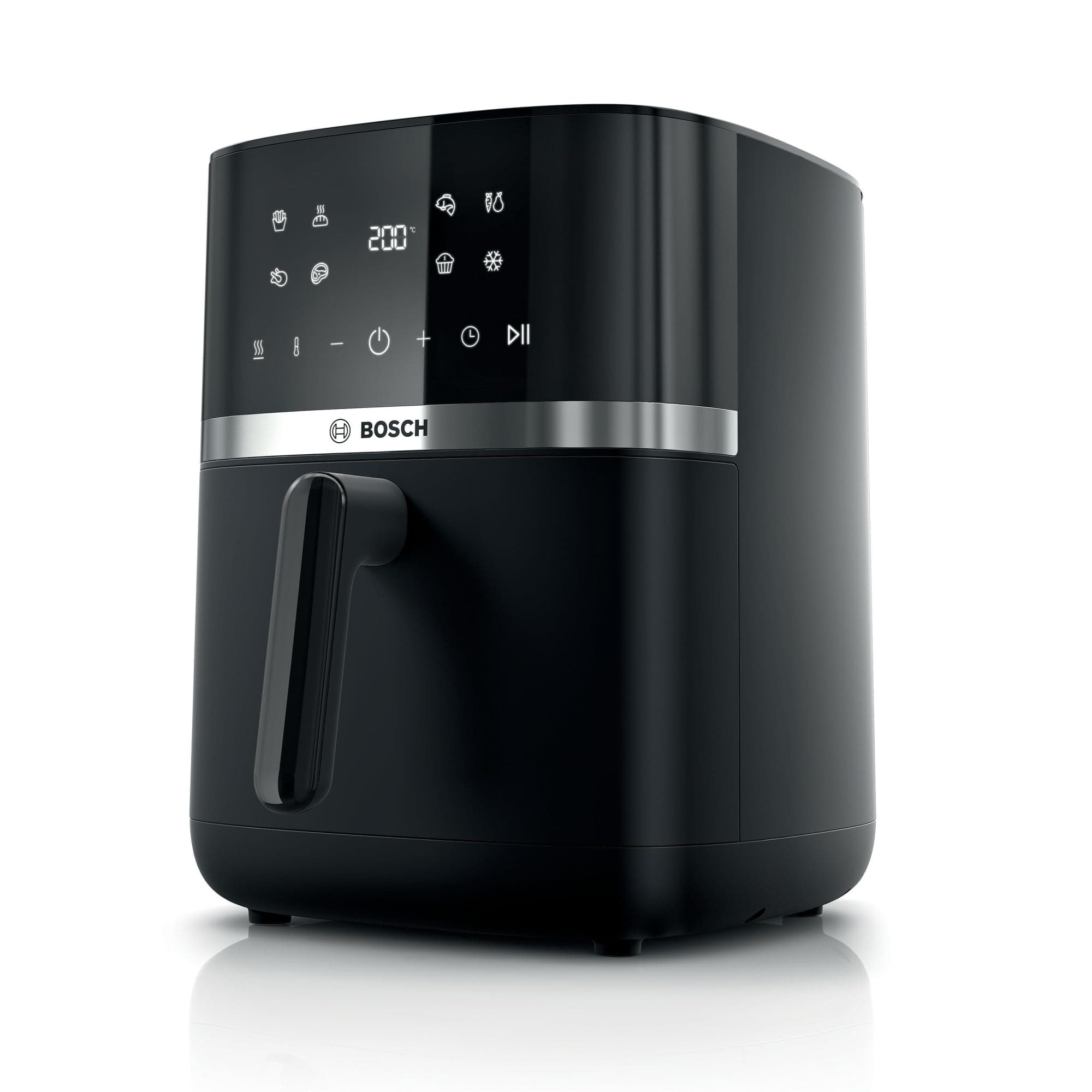 Bosch - Freidora de aire Serie 4 XL, capacidad de 6,1 L, 7 programas, Cocinado más rápido, Negro, MAF462B0, Air Fryer