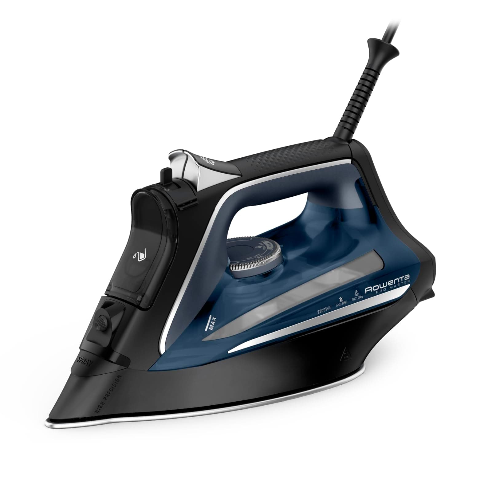 Rowenta Pro Master Ferro da Stiro, Risultati Professionali, Distribuzione Potente del Vapore, Punta ad Alta Precisione, Prestazioni Durature, Risparmio Energetico, DW8209F0