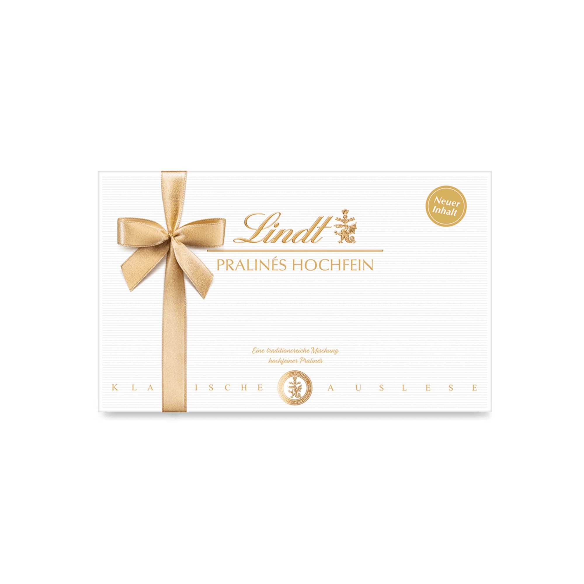 Lindt Schokolade | Pralinés Hochfein Schachtel | 200g | 20 Pralinen in 11 köstlichen Sorten, teilweise mit Alkohol | Pralinen-Schokoladen-Geschenk