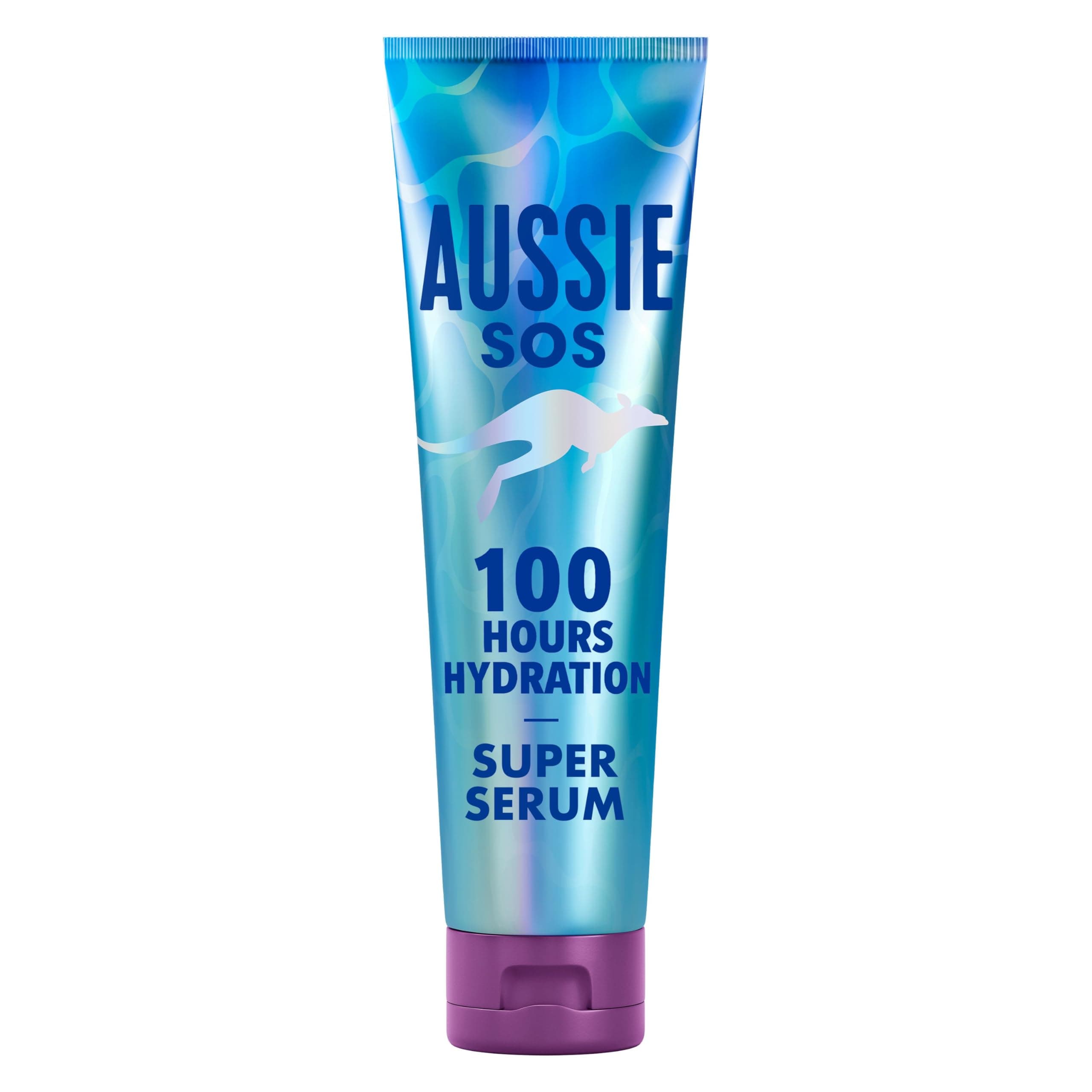 Aussie SOS Super Siero Trattamento per Capelli All In One Senza Risciacquo 100ml Per Capelli Secchi E Stressati, 100 Ore Di Idratazione, Aiuta A Prevenire Le Doppie Punte E Aumenta La Lucentezza