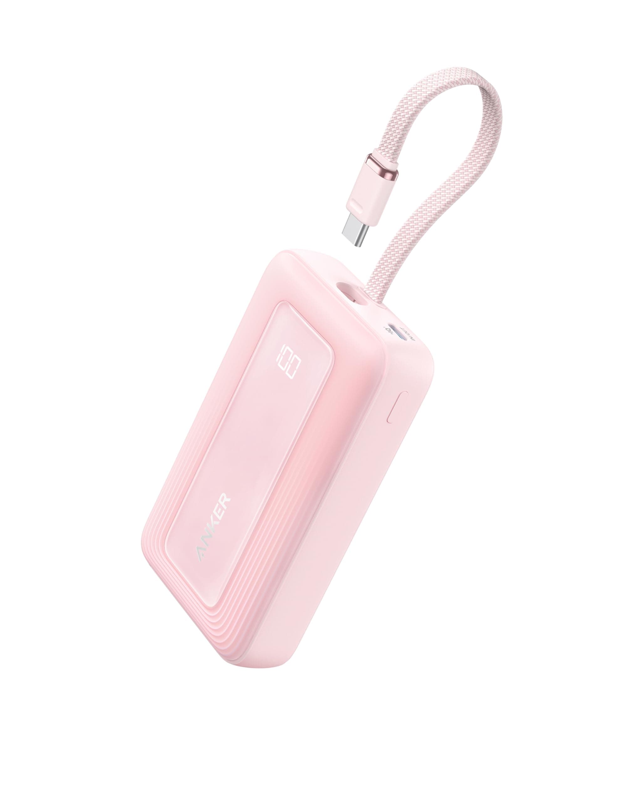 Anker Zolo Powerbank (2025 Upgrade), 20000mAh, 30W High-Speed-Ladegerät mit integriertem USB-C Kabel, Akku-Pack für iPhone 17/16/15-Serie, Galaxy und mehr