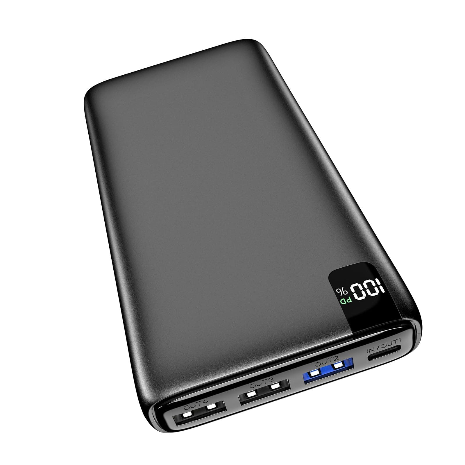 A ADDTOP Batterie-Externe-Power-Bank – Haute Capacité Chargeur Portable Charge Rapide 22,5W, PD3.0 QC4.0 Sorties et écran LED, entrée/Sortie USB-C, Compatible avec iPhone, Galaxy, iPad