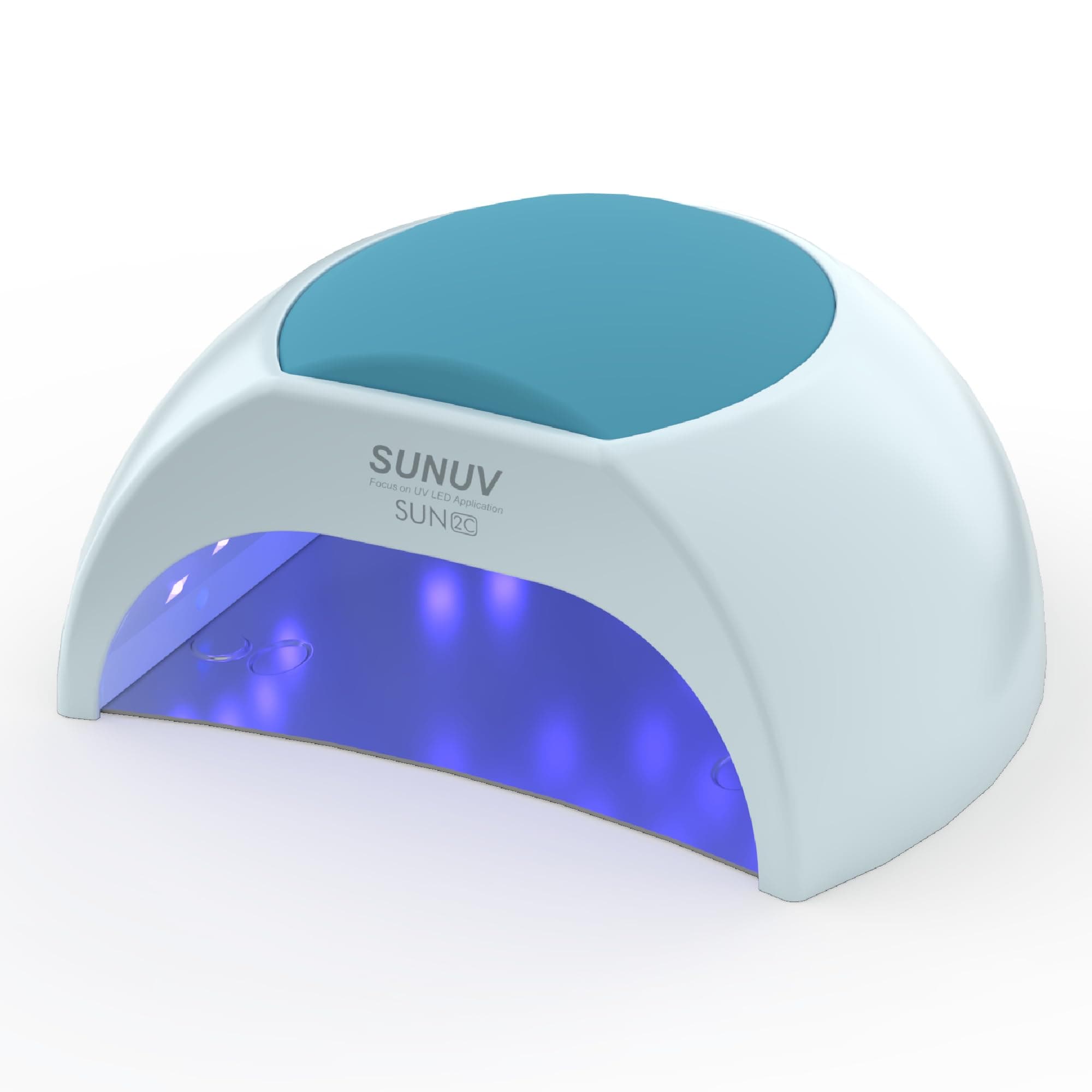SUNUV Lampada Unghie LED UV Professionale per Gel e Semipermanente, Sensore Di Avvio Automatico, 4 Timer 10/30/60/90S (Bluastro)