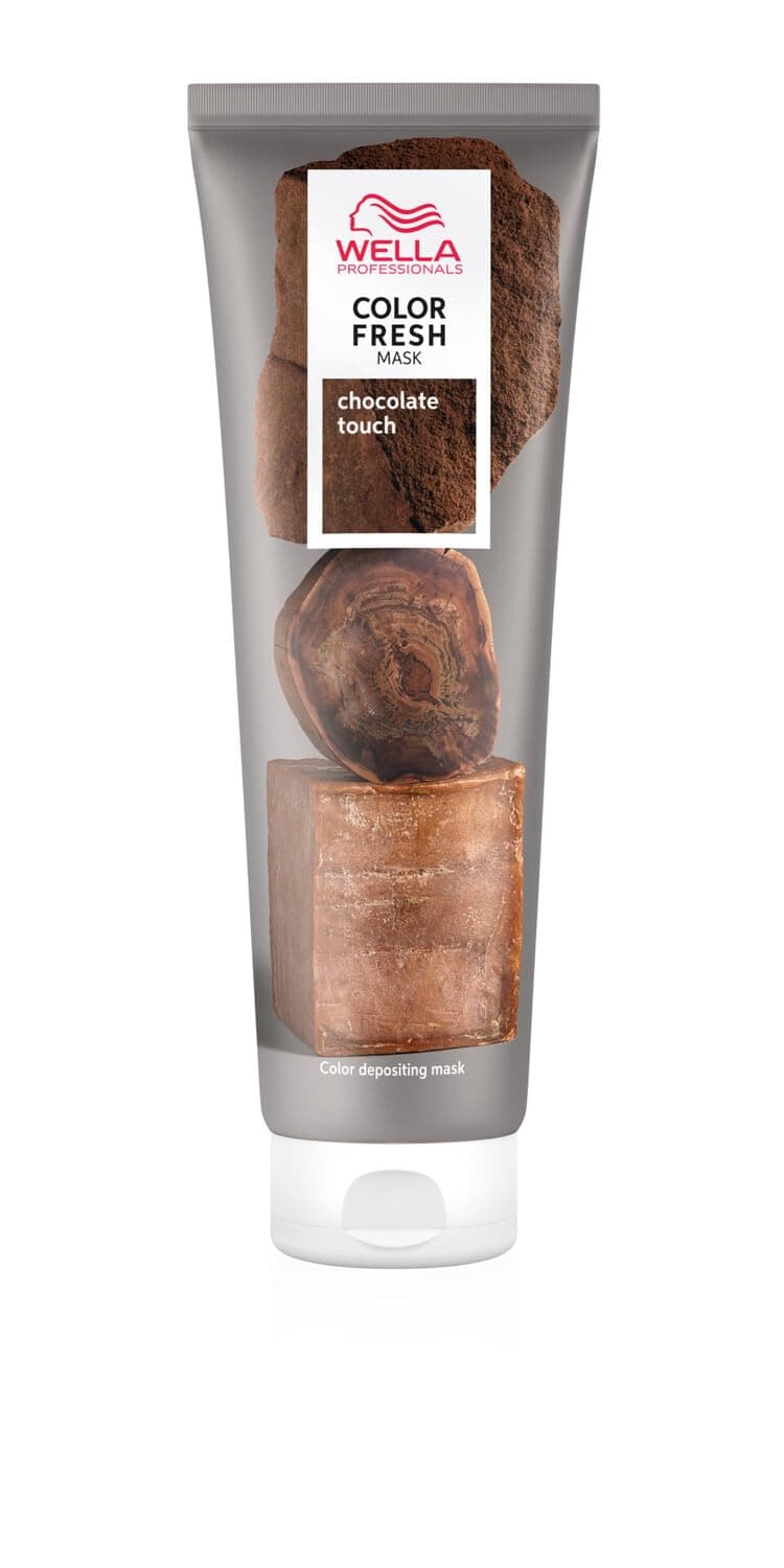 Wella Professionals Color Fresh Mask Chocolate Touch – Haarkur zum Beleben und Verändern der Haarfarbe – pflegende Tönung mit Avocadoöl – für braunes Haar – 150 ml