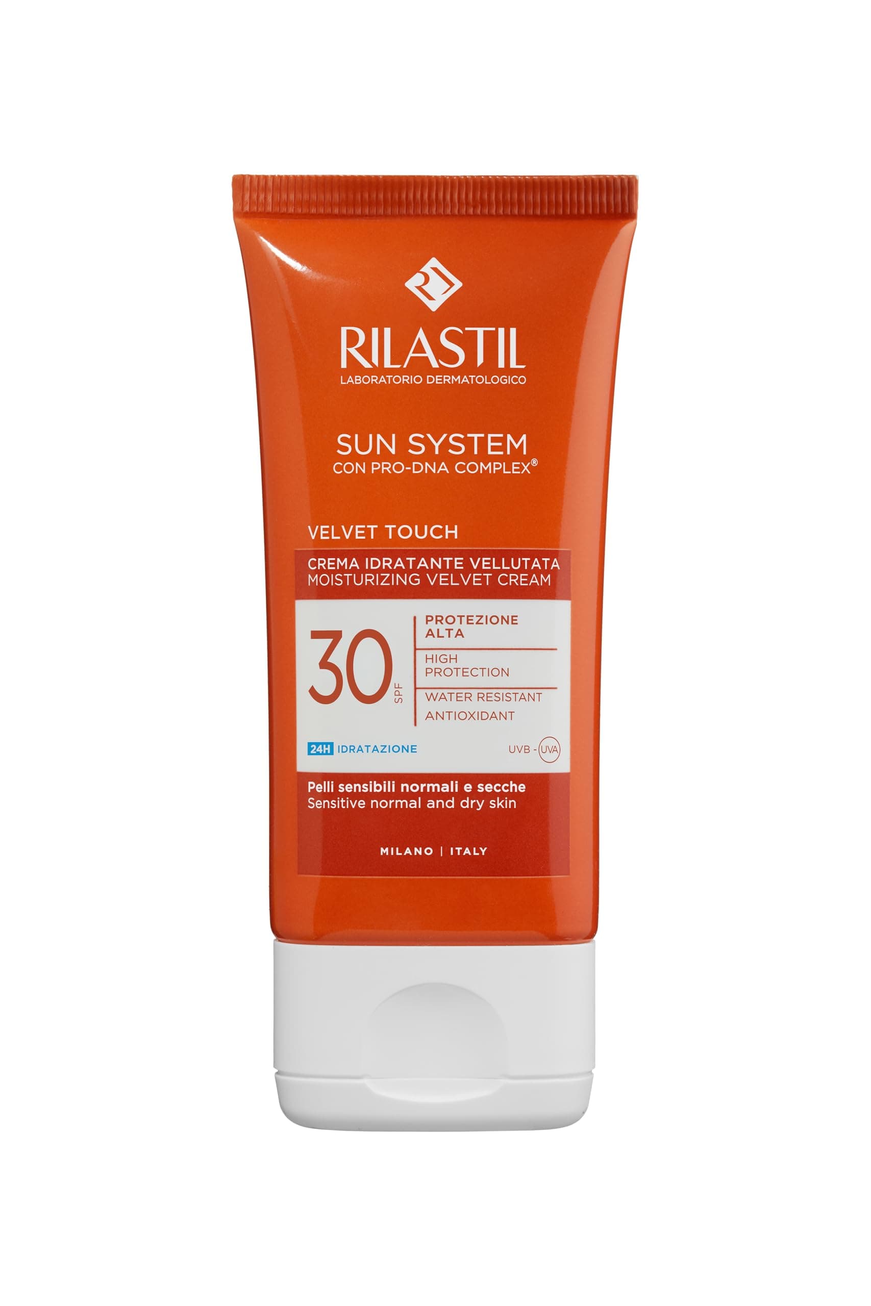 Rilastil Sun System Crema Vellutata SPF30 Protezione Solare Viso, 50ml