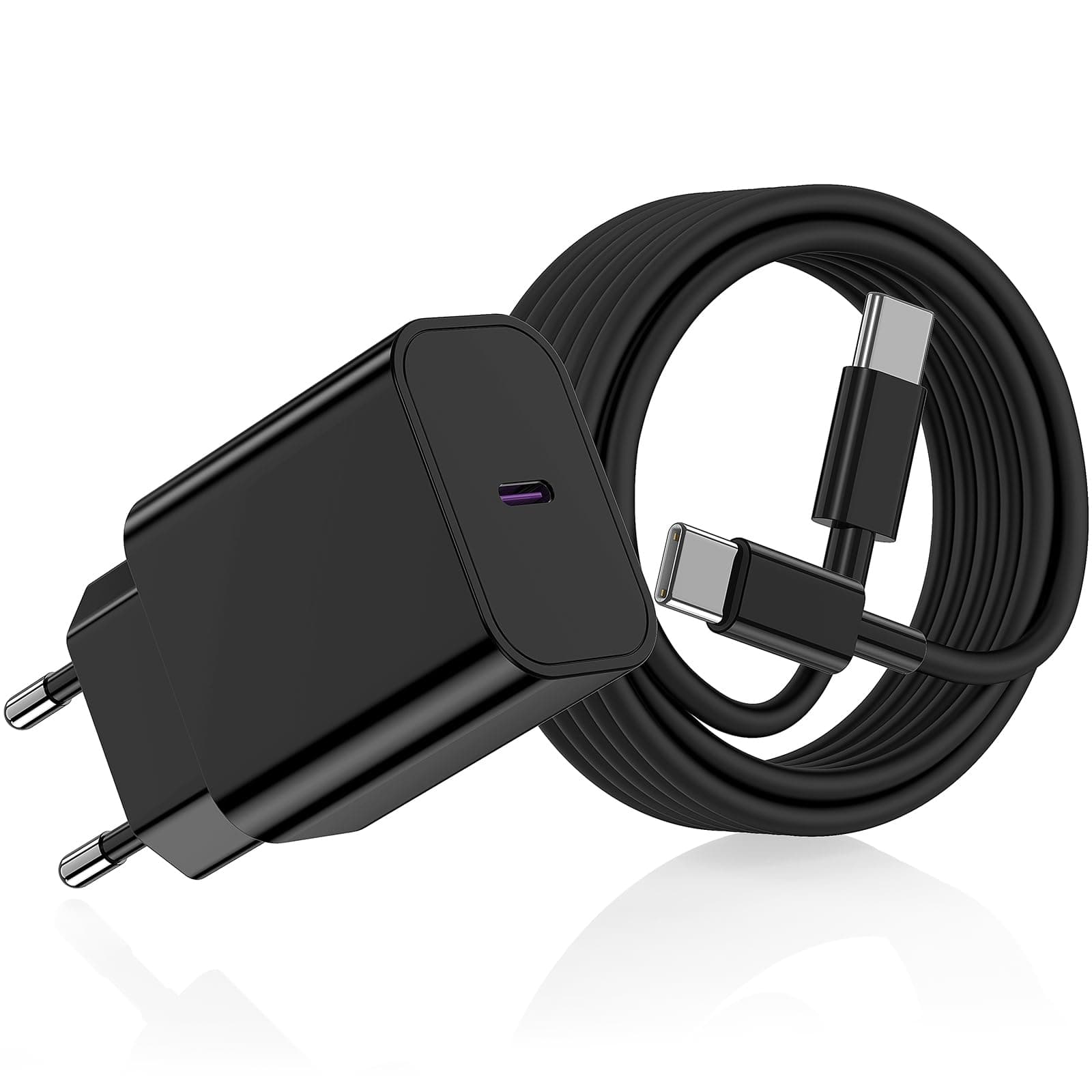 DGVERS 45W Cargador Samsung Carga Rapida,Tipo C Cargador con 2M Cable para Samsung Galaxy S25/S24/S23/S22/S21/S20 (Ultra, Plus), Note 20, A73/A53, S10, Cargado USB C Movil Rapido Enchufe