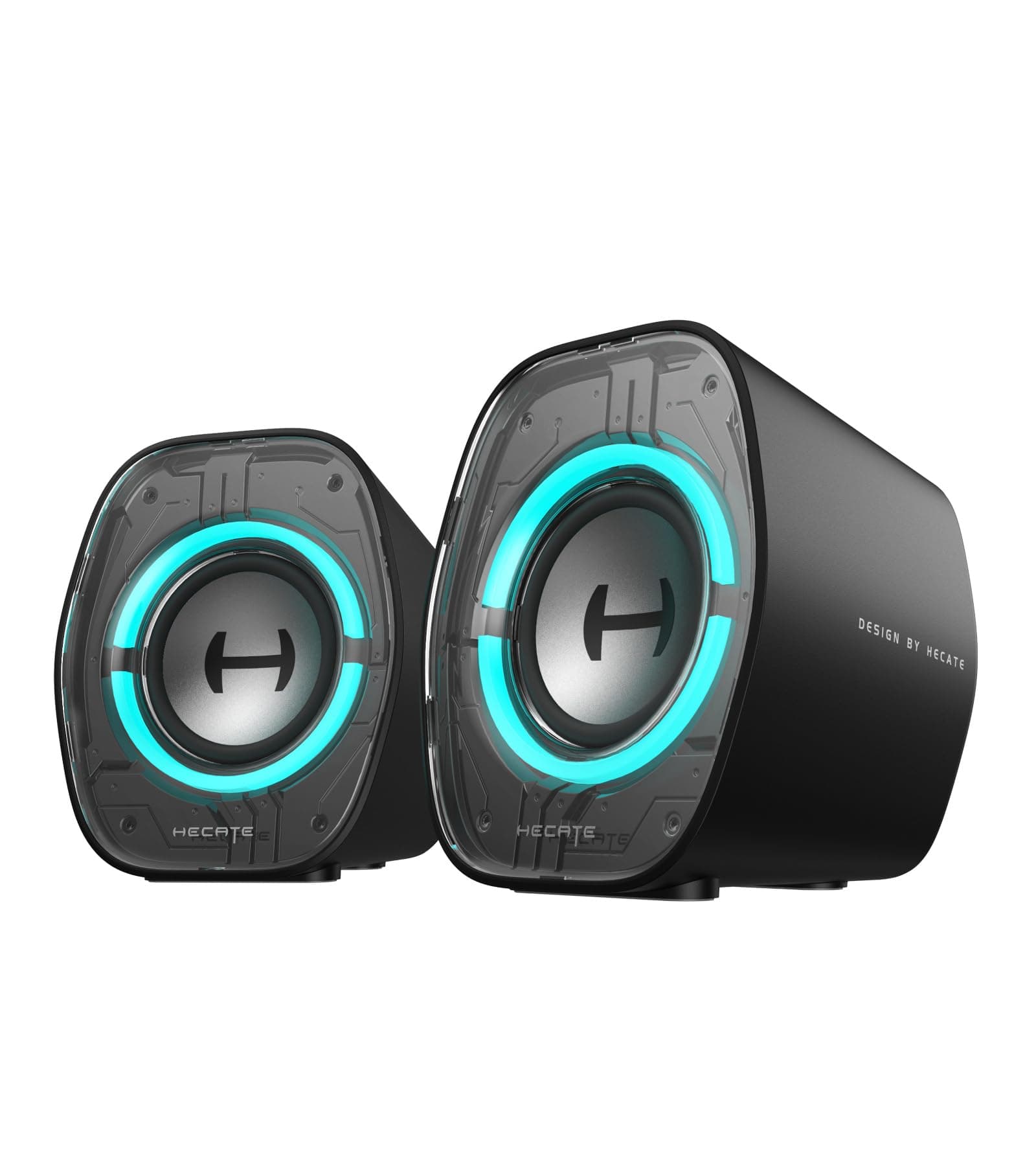 Edifier G1000 II Altavoces de Ordenador de Escritorio para Juegos, Controlador de Rango Completo de 2,5" y bajo Mejorado, Bluetooth 5.4 con USB-C/AUX, 9 Modos de iluminación RGB dinámica (Negro)