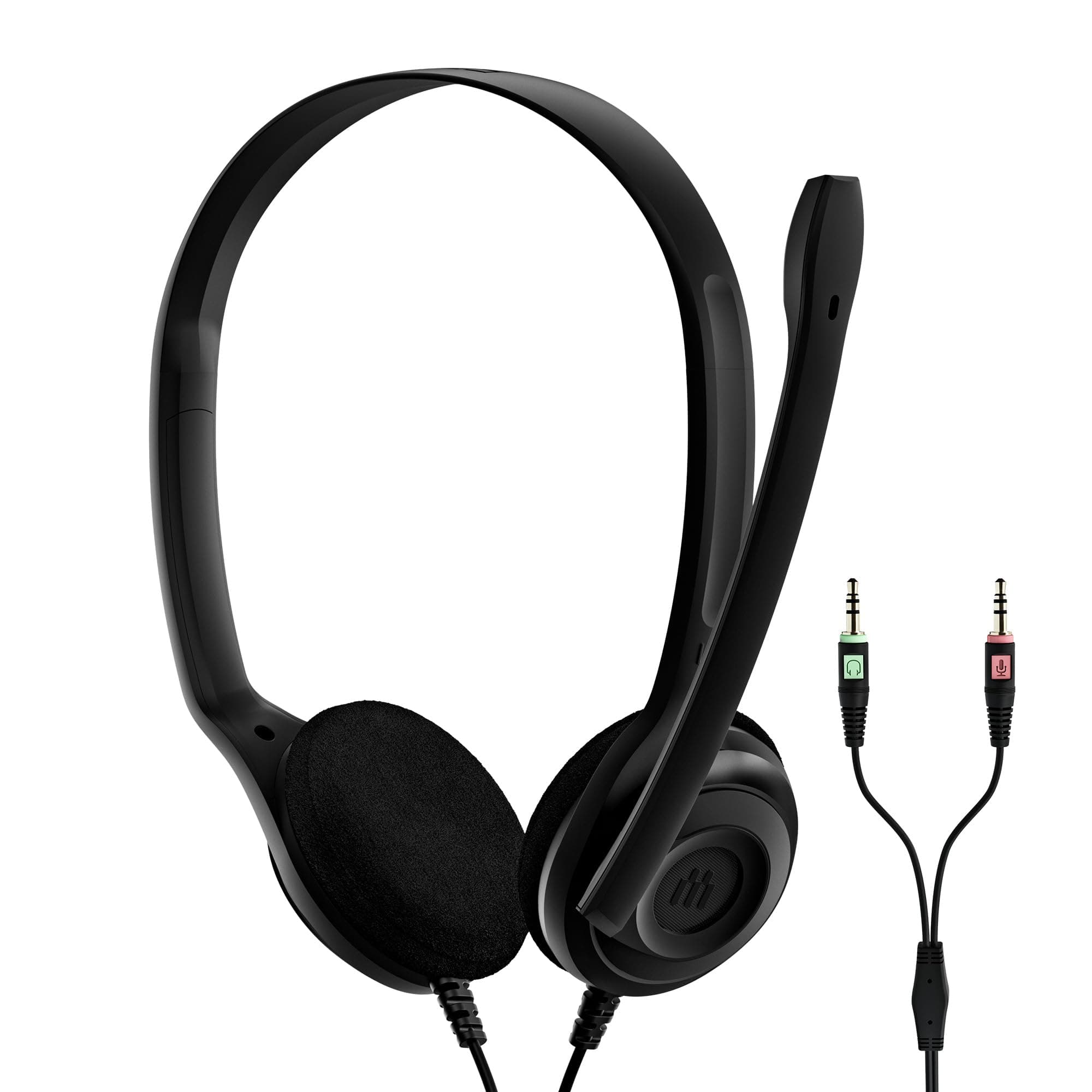 EPOS PC 3 Chat - Langlebiges On-Ear Headset PC, Kopfhörer mit Kabel, Rauschunterdrückendes Mikrofon, Einfach zu Verbinden, Stereosound, Für Online-Anrufe, -Unterricht und Gaming, Schwarz