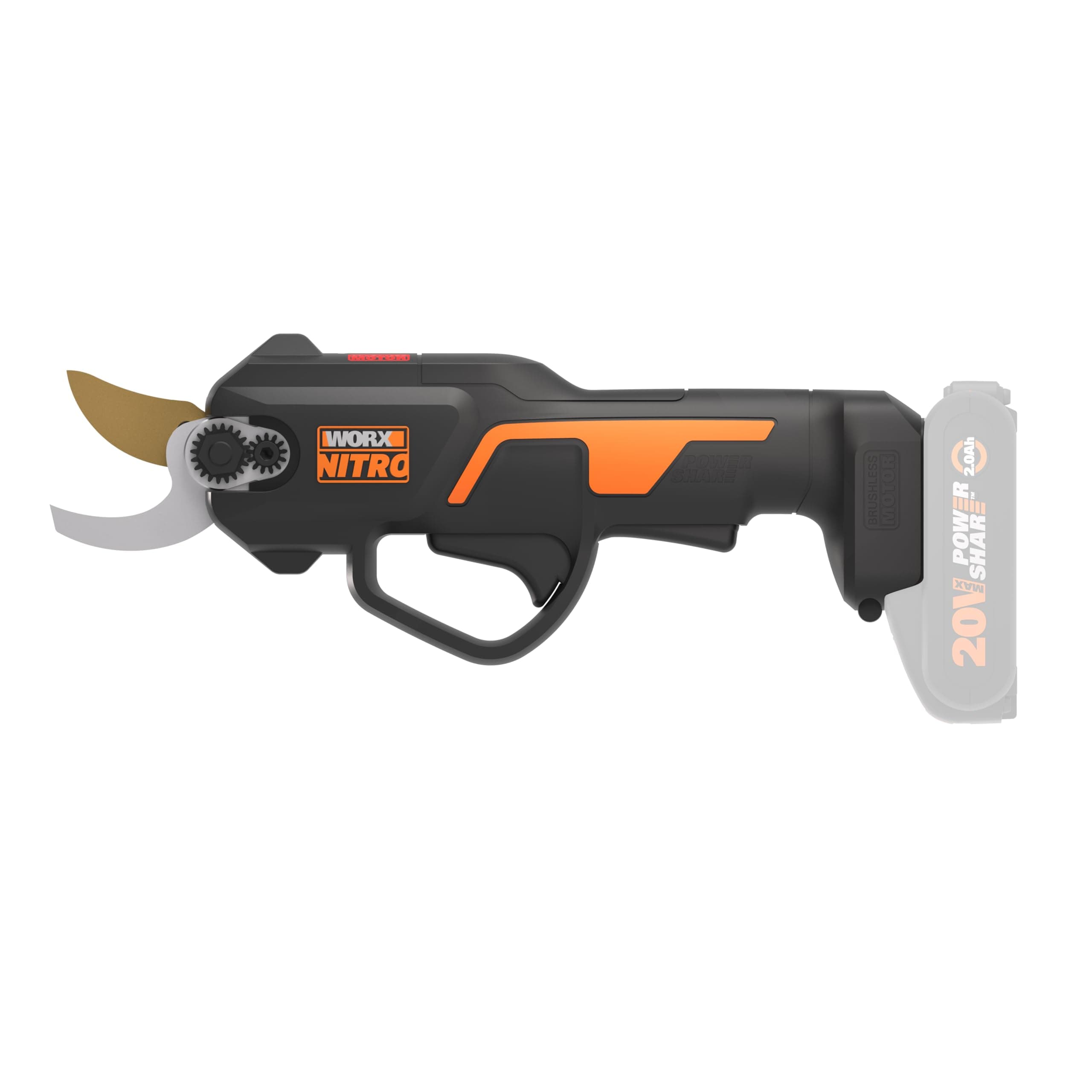 WORX WG330E.9 Cesoie da potatura senza spazzola da 20V - 25mm - Solo utensile (batteria non inclusa)