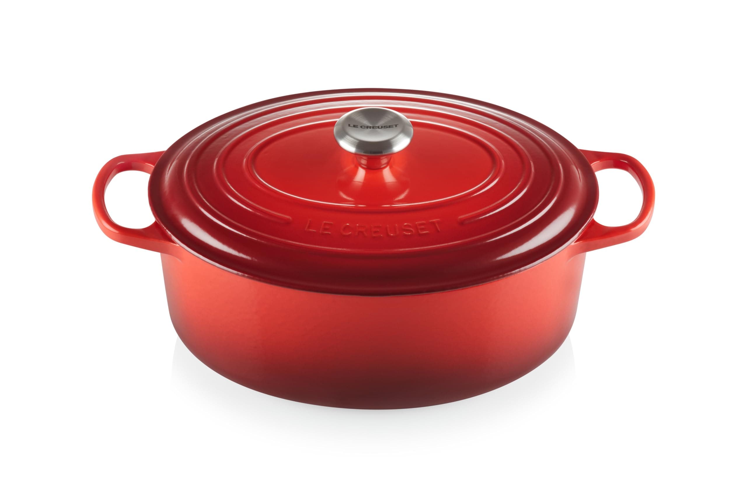 Le Creuset Cocotte oval de hierro fundido, 31 cm, 6, 3 L, Todas Las Fuentes de Calor incluso inducción, Cereza, 21178310602430
