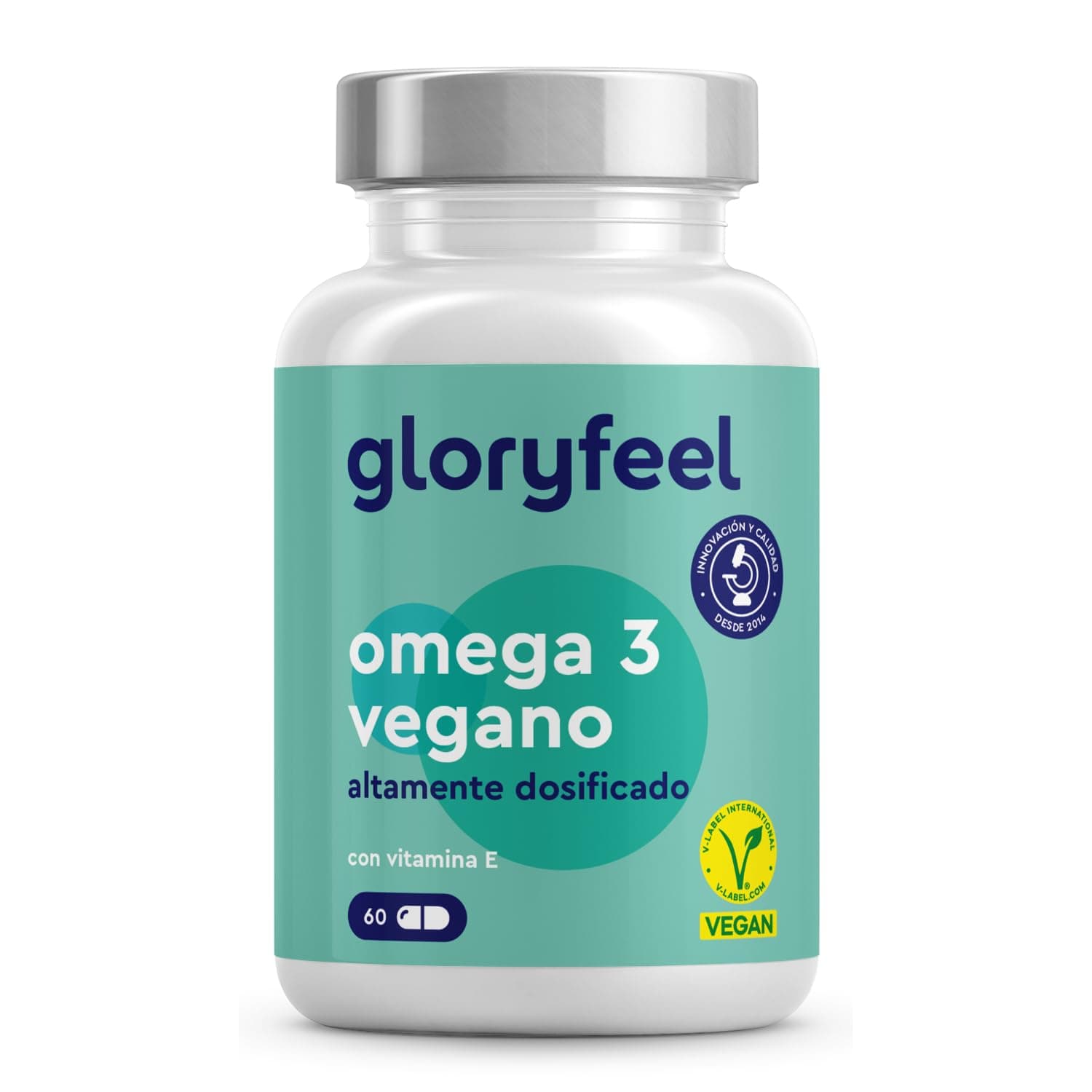 Omega 3 2000mg (life's™ OMEGA) - Aceite de Algas Vegano, DHA + EPA 900mg - Materia prima de calidad más Vitamina E - Omega 3 Algas de cultivos sostenibles - Probado en laboratorio