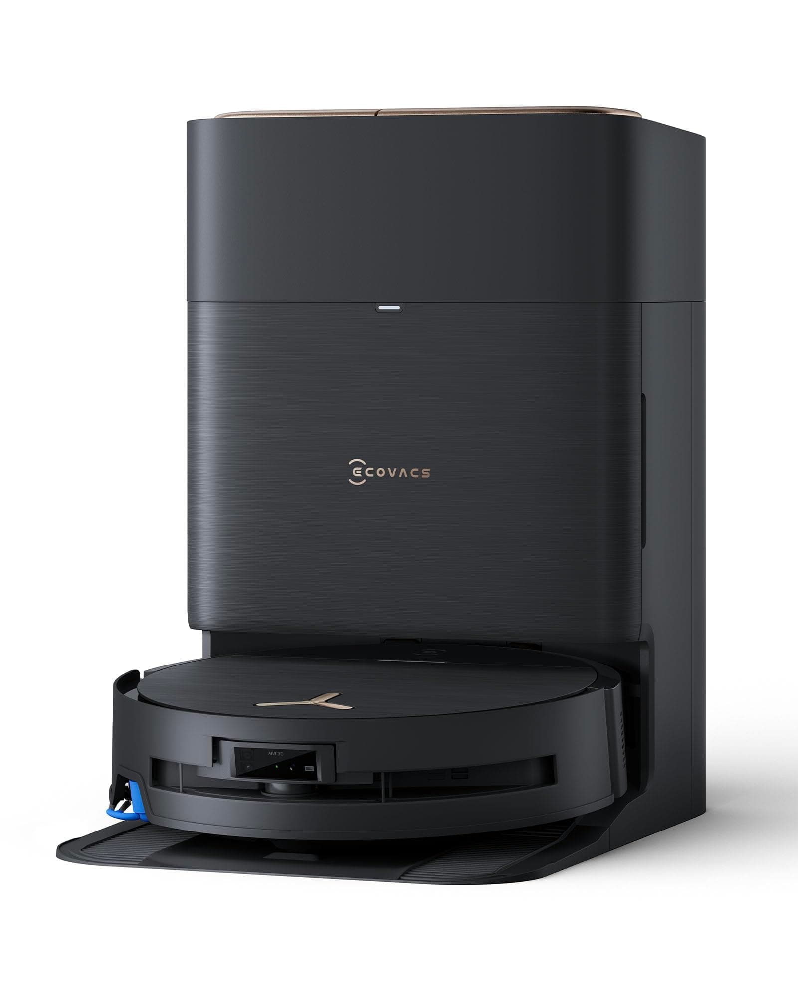 ECOVACS DEEBOT X9 PRO OMNI Robot Aspirateur Laveur, Aspirateur Robot 16600Pa, Ultra-fin, Technologie BLAST, Auto-nettoyage instantané OZMO ROLLER, ZeroTangle3.0, TruEdge2.0, Lavage à l'eau chaude,Noir