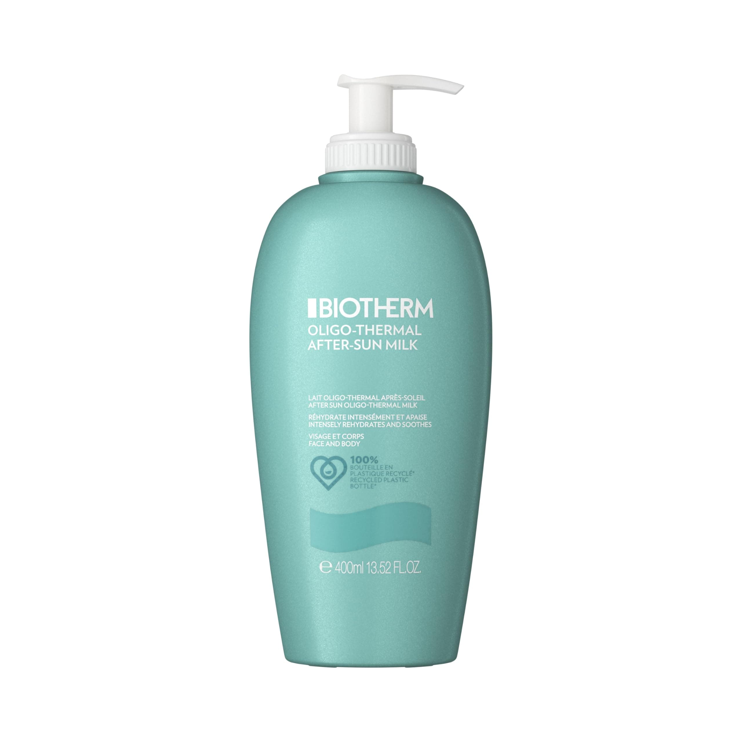 Biotherm After Sun Lotion After Sun Körpermilch, feuchtigkeitsspendende After Sun Lotion für den Körper, intensive Pflegelotion nach dem Sonnenbad, für eine hydratisierte Haut, 400 ml