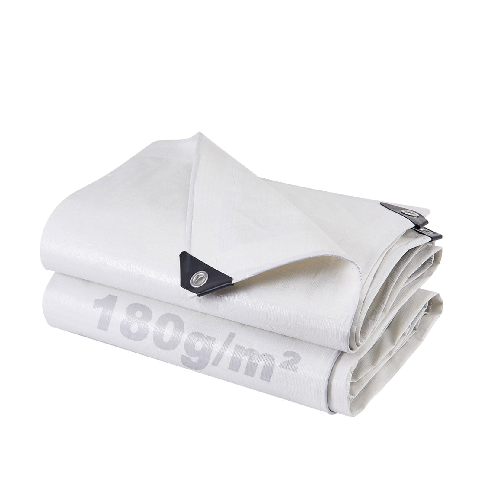 Telo Impermeabile Esterno 4x6m 180 g/m² PE con Rinforzato Occhielli, Telone Resistente ai Raggi UV Agli Strappi, Telo Protettivo Copertura Multiuso per Mobili da Giardino Barche Legno Piscina Camion