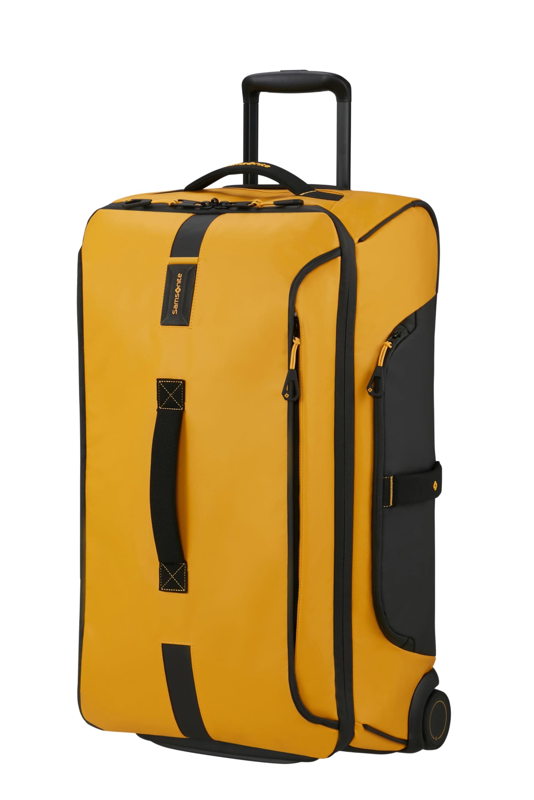 Samsonite Paradiver Light - Bolsa de Viaje con Ruedas (67 cm), Medium, Repelente al Agua, Ligero, 74,5L, Amarillo (Yellow)