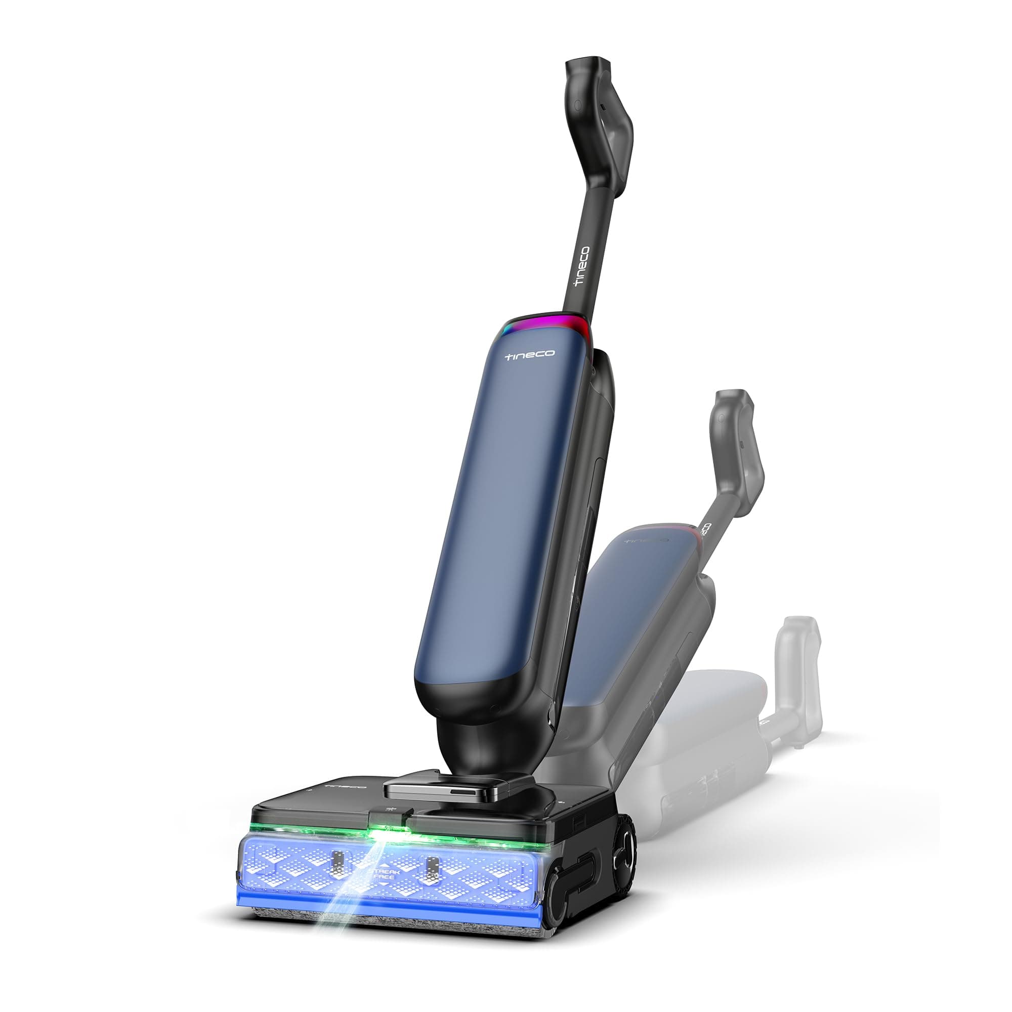 Tineco Floor One STATION S9 Artist Aspirateur Laveur, 360° SmoothDrive, HydroBurst, FlashDry 110°C, Autonomie 90 min Nettoyage des Bords 3 Côtés, Anti-emmêlement DualBlock, Station Auto-Remplissage 5L