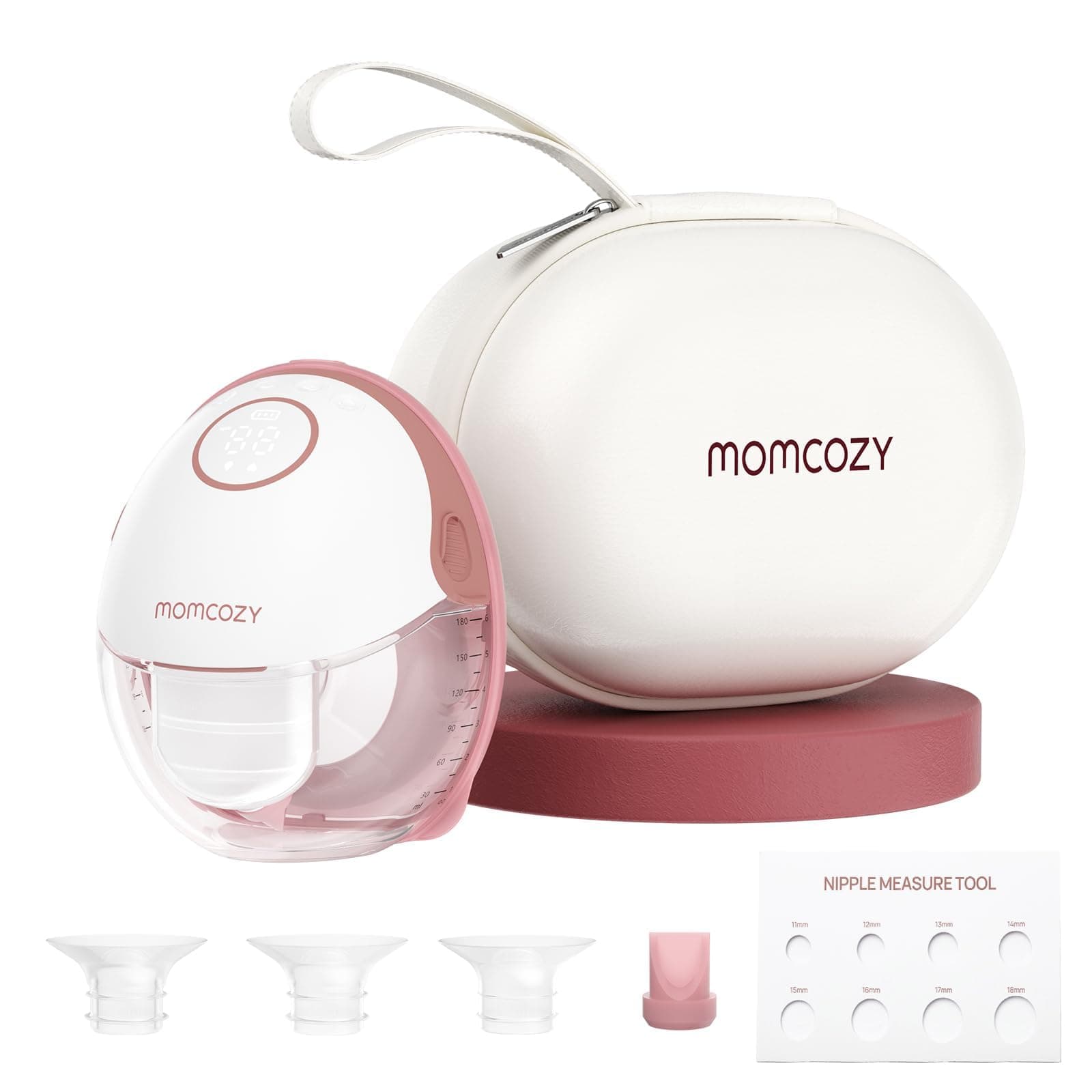 Momcozy Sacaleches Electricos M6, Extractor de Leche Manos Libres Mobile Style Portátil, Ritmo Ideal Para Más Leche, Brida DoubleFit Más Ajustado & Discreto con 3 Modos & 9 Niveles - 24 mm