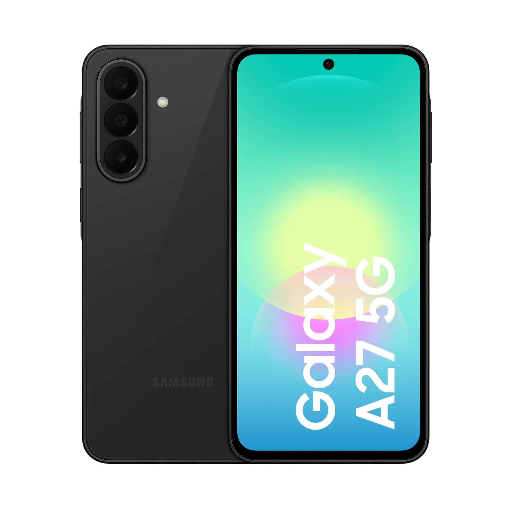 Samsung Galaxy A27 5G, 128GB, RAM 6GB, Black [Versione Italiana] | 3 anni di Garanzia, Smartphone sottile, Cerchia e Cerca, Gomma Oggetto, Trascrizione Vocale, Tripla Camera, IP64, 5.000 mAh