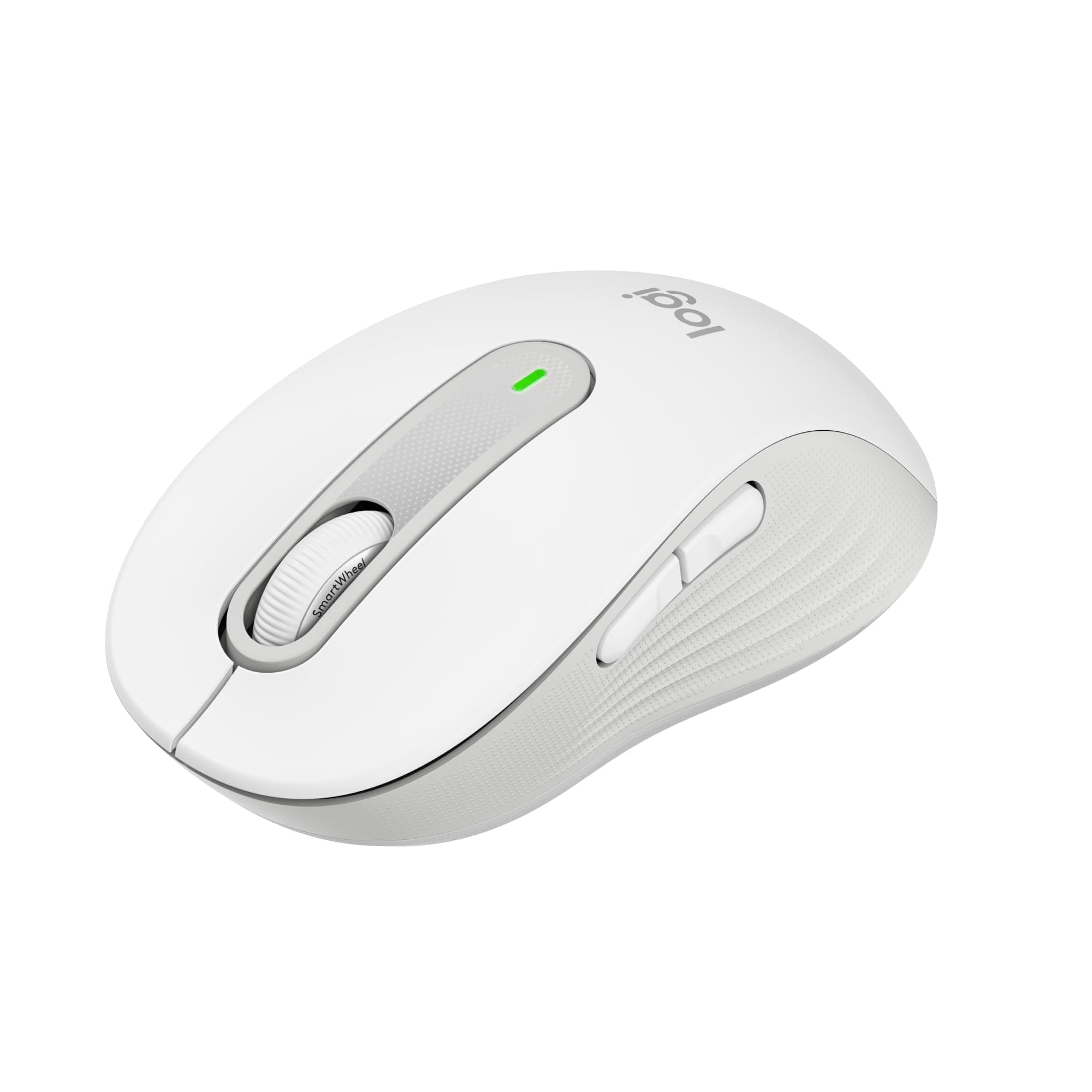 Logitech Signature M650 ratón inalámbrico - para Manos pequeñas a Medianas, 2 años de Pila, clics silenciosos, Botones Personalizables, Bluetooth, PC/Mac/multidispositivo/Chromebook - Blanco