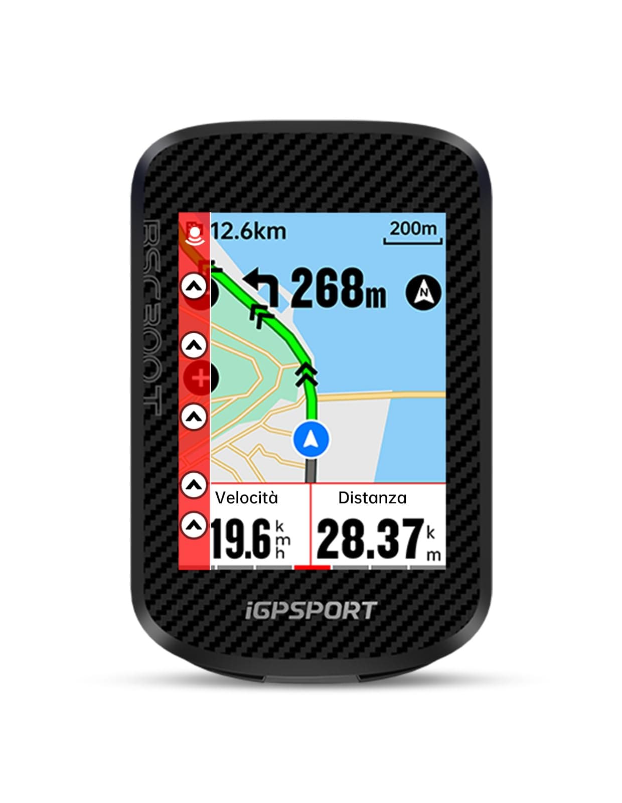 iGPSPORT BSC300T Ciclocomputer Touch Screen a Colori da 2,4'' GPS Computer da Bicicletta Mappe di Navigazione Memoria da 8 GB Compatibile 130 Dati Tipo C Ricarica Collegamento a E-Bike e Di2