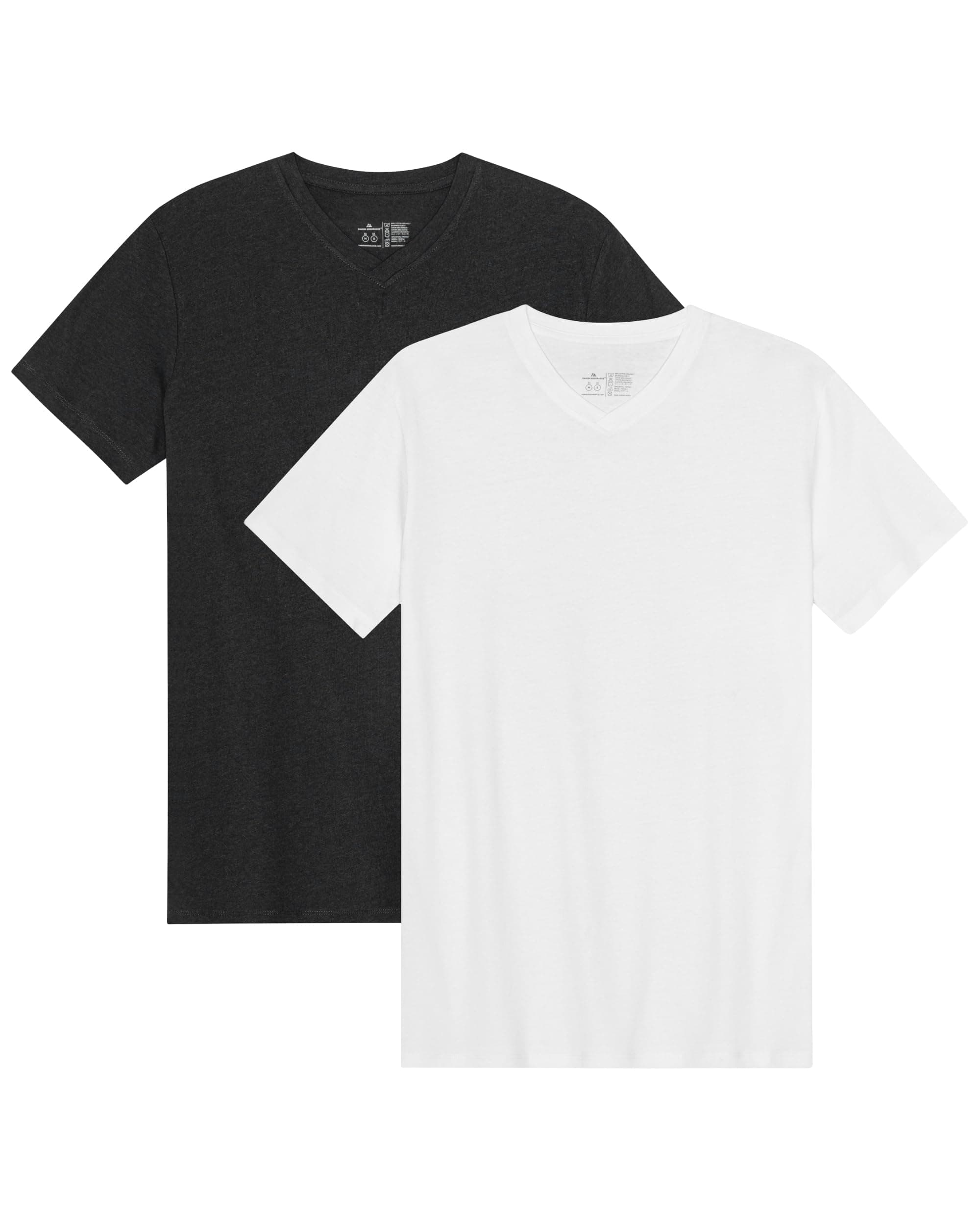 DANISH ENDURANCE Kurzarm Herren T Shirt aus Modal & Bio-Baumwolle, Rundhals-Ausschnitt, Atmungsaktiv & Stretch, 1er, 2er oder 4er Pack