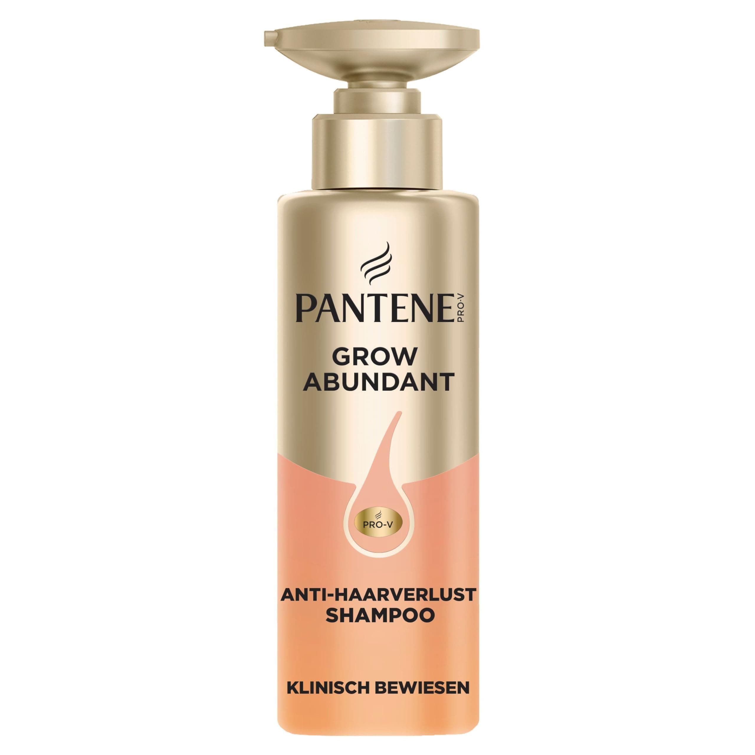 Pantene Grow Abundant Anti-Haarverlust-Shampoo 290 ml für Stärkeres, Längeres und Dichteres Haar* in 8 Wochen. Für Verbesserte Haarelastizität. Mit 900 mg Pro-Vitamin-Komplex und Niacinamid