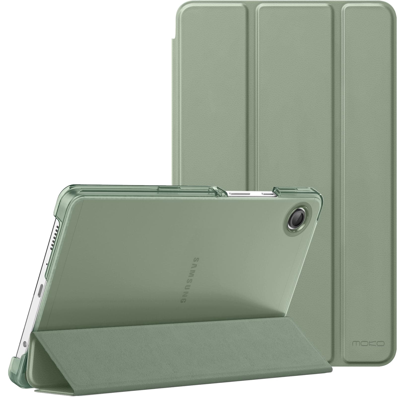 MoKo Hülle für Samsung Galaxy Tab A11 8,7 Zoll 2025/Galaxy Tab A9 8,7 Zoll 2023, Leicht Stand für All-New Samsung A11/A9, Zwei Betrachtungswinkel, Seladon