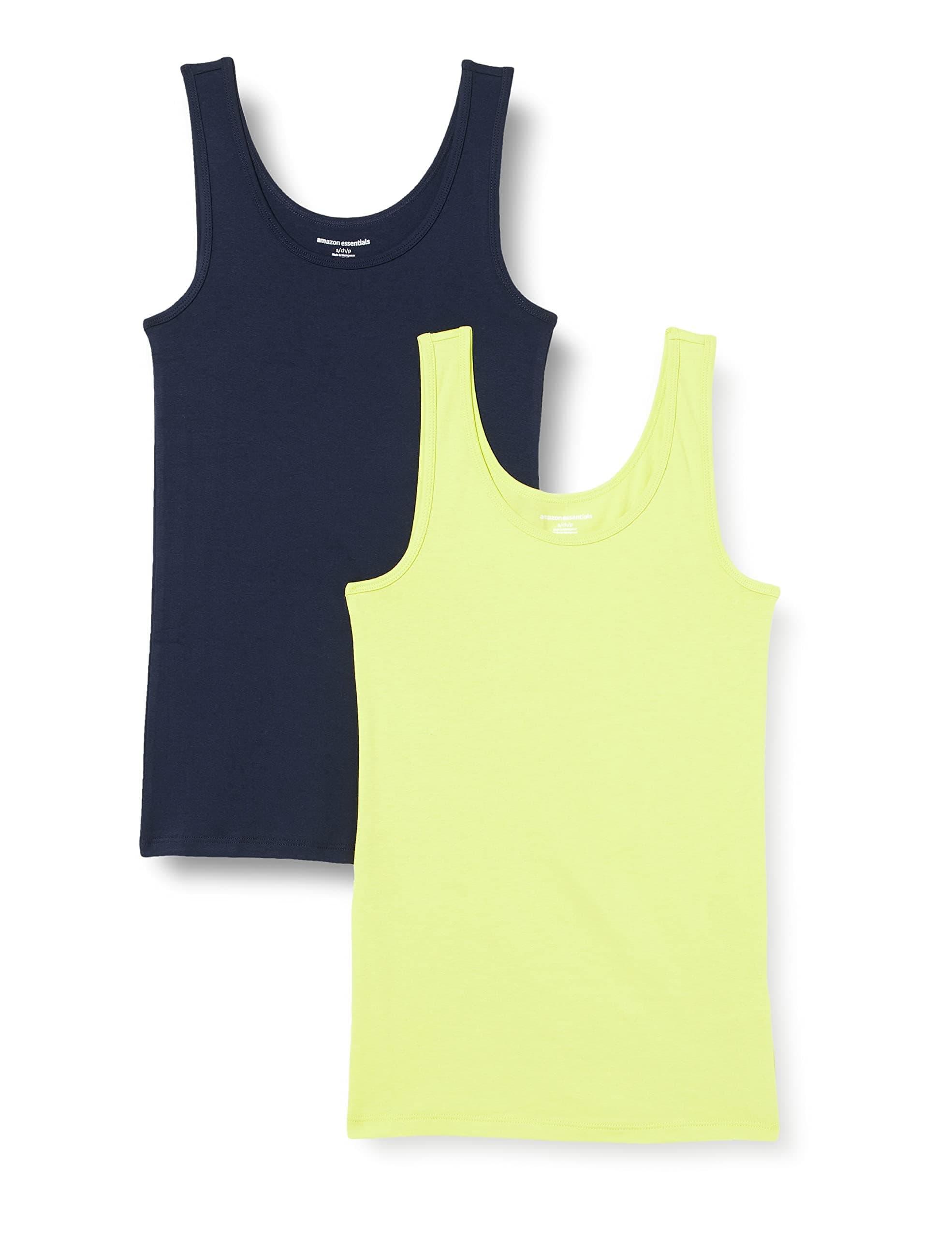 Amazon Essentials Damen Tanktop, Schmale Passform, 2er-Pack