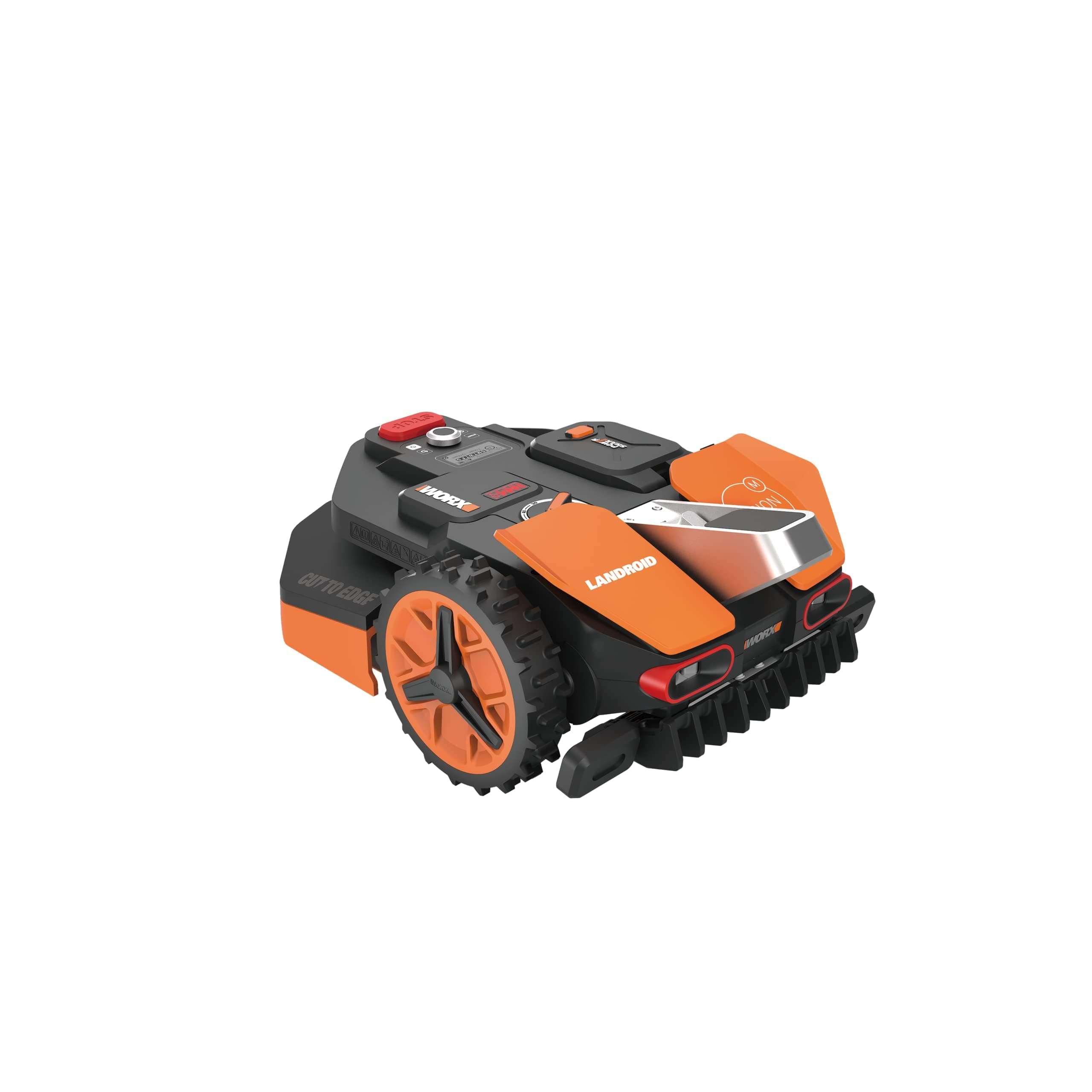 WORX LANDROID Vision WR208E.1, Robot Tondeuse sans Fil périphérique 800 m² Surf.Max 900 m², Installation en 30 Min, Caméra 4K + IA Adaptative, évite Tous Les Obstacles, Coupe des Bordures, Multizone