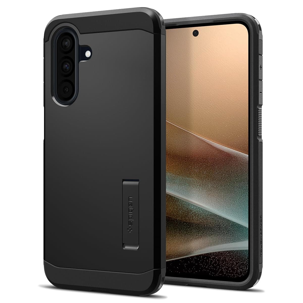 Spigen Tough Armor für Samsung Galaxy A36 5G Hülle [Kickstand] Case Handyhülle mit Militärschutz und Kameraschutz Schutzhülle Cover -Matte Black