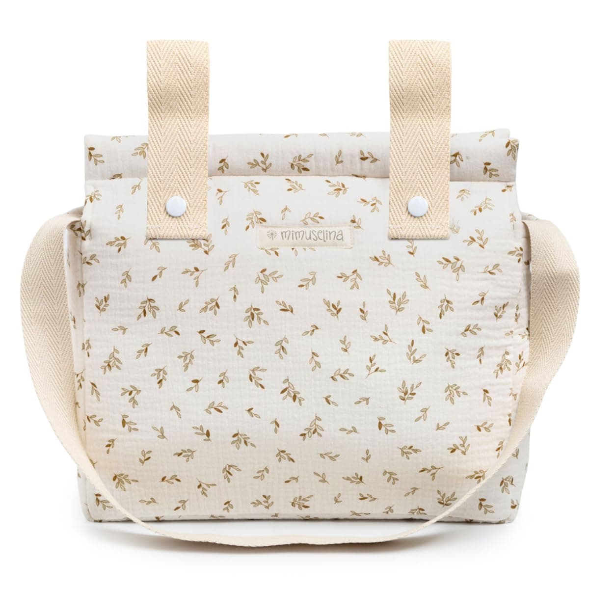 MIMUSELINA Bolso Carro Bebe | Pañalera Bebe organizador para silla paseo con gran capacidad | Bolso Maternidad Elegante y Práctico | Hecho en España