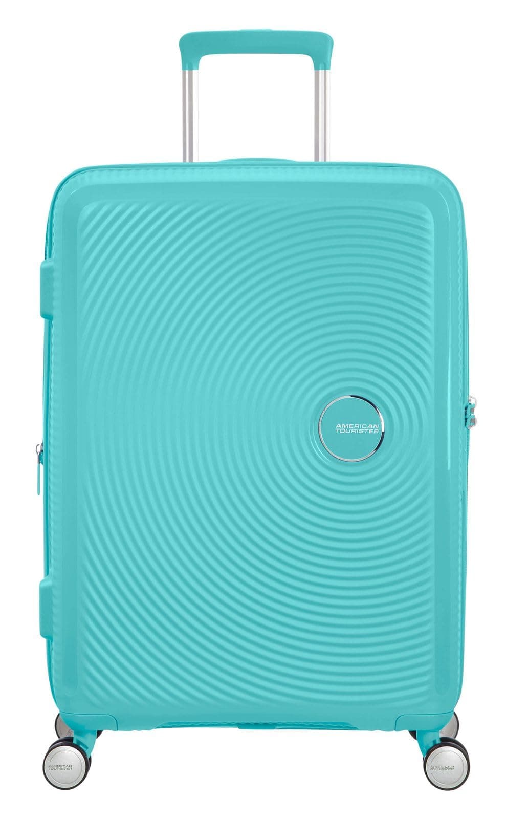 American Tourister Soundbox - Spinner M Expandible Maleta, 67 cm, 71.5/81 L, Azul (Poolside Blue)