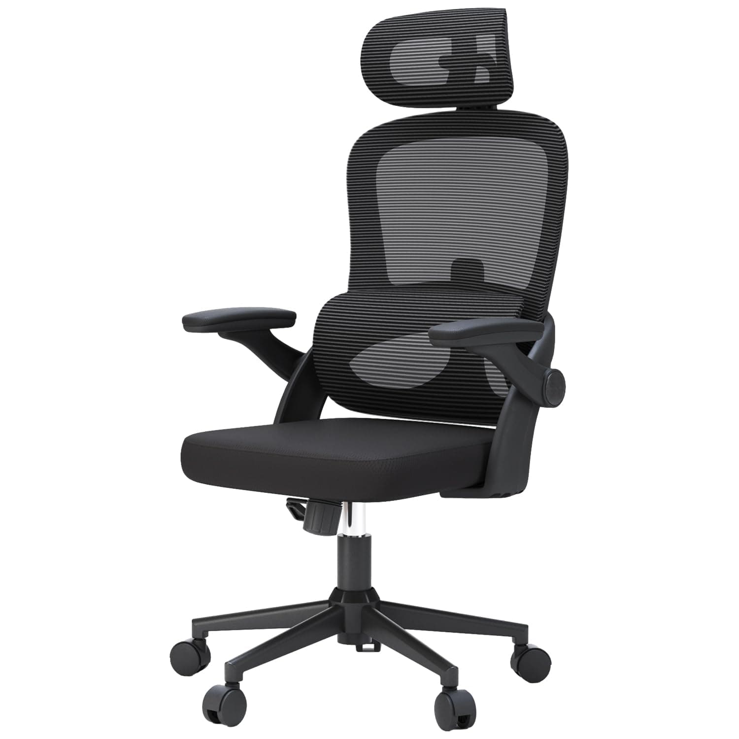 SIHOO M102C Sedia Ergonomica da Ufficio con Braccioli Ribaltabili, Supporto Lombare Regolabile, Design Ergonomico per Scrivania e Uso Domestico - Nero