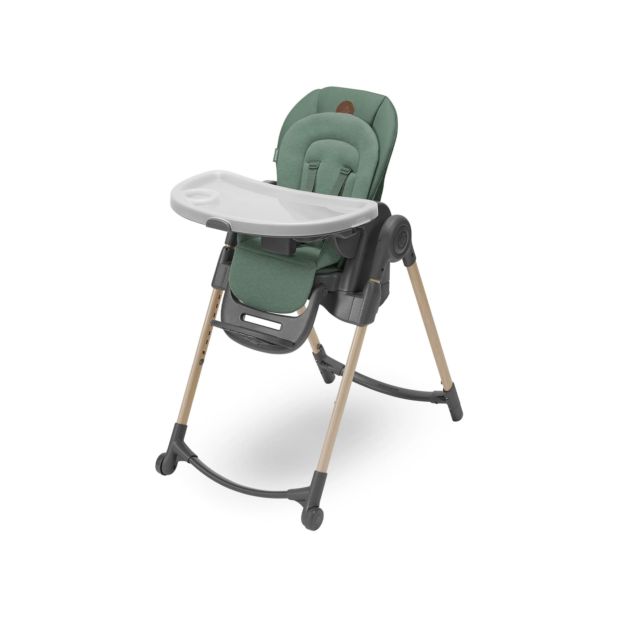 Maxi-Cosi Minla Trona Bebe Evolutiva 6 en 1, 0-14 años, máx. 60 kg, trona de bebé, 9 posiciones altura, 5 posiciones reclinación, 4 posiciones bandeja, plegado compacto, Eco Care, Beyond Green
