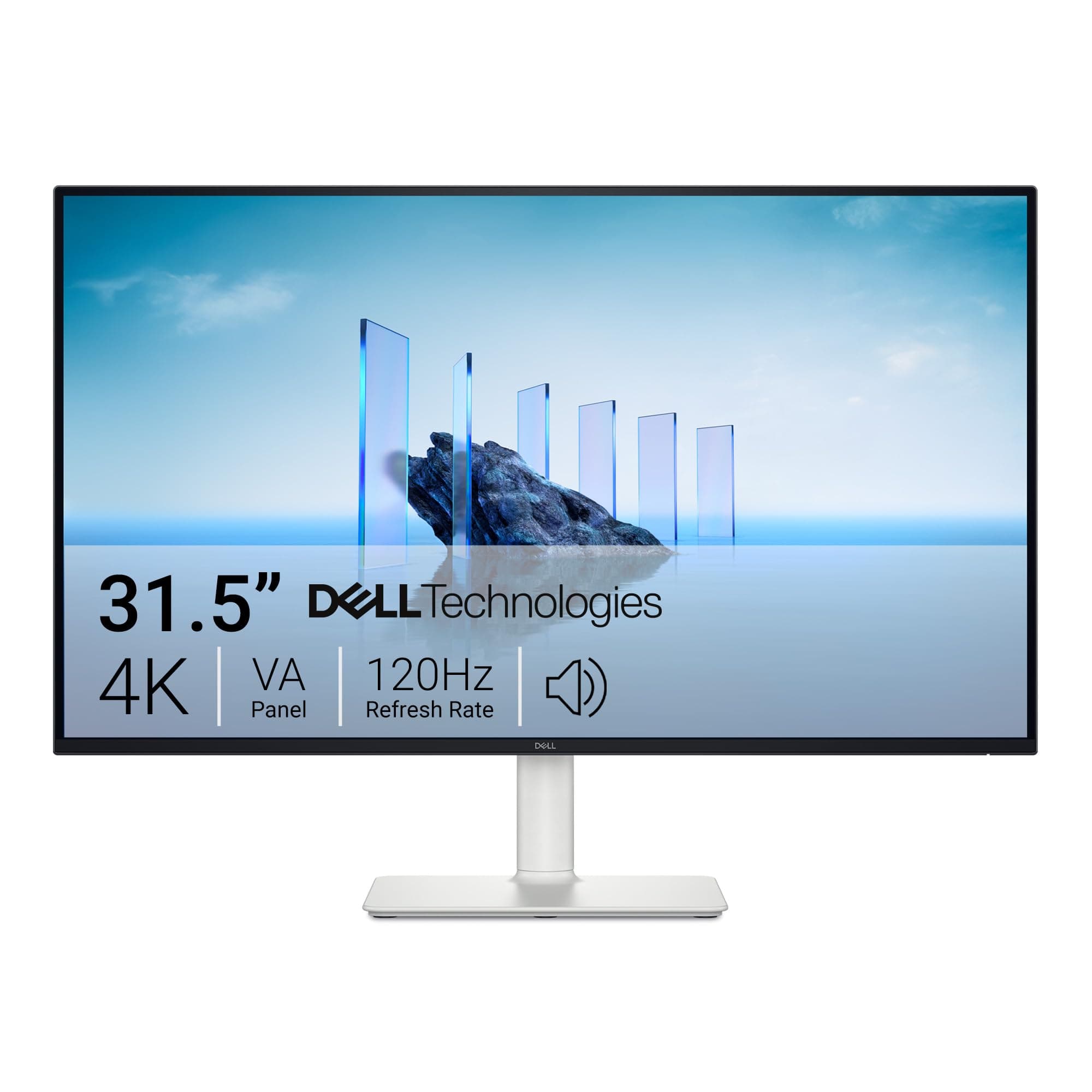 Dell 32 Plus Écran PC - S3225QS, 4K UHD (3840x2160), 120Hz, VA, 4ms, AMD FreeSync Premium, 95% DCI-P3, HDR10, Réglage en Hauteur, Haut-parleurs intégrés, DisplayPort, 2 HDMI, Garantie 3 Ans