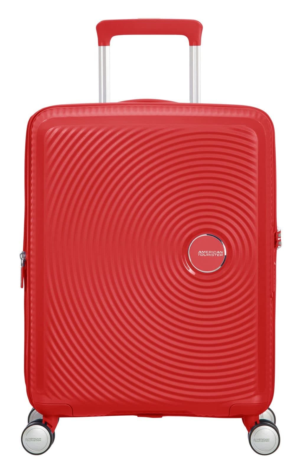 American Tourister Soundbox - Valise Spinner S Extensible Bagage Cabine, 55 cm, 35.5/41 L, Rouge (Coral Red)