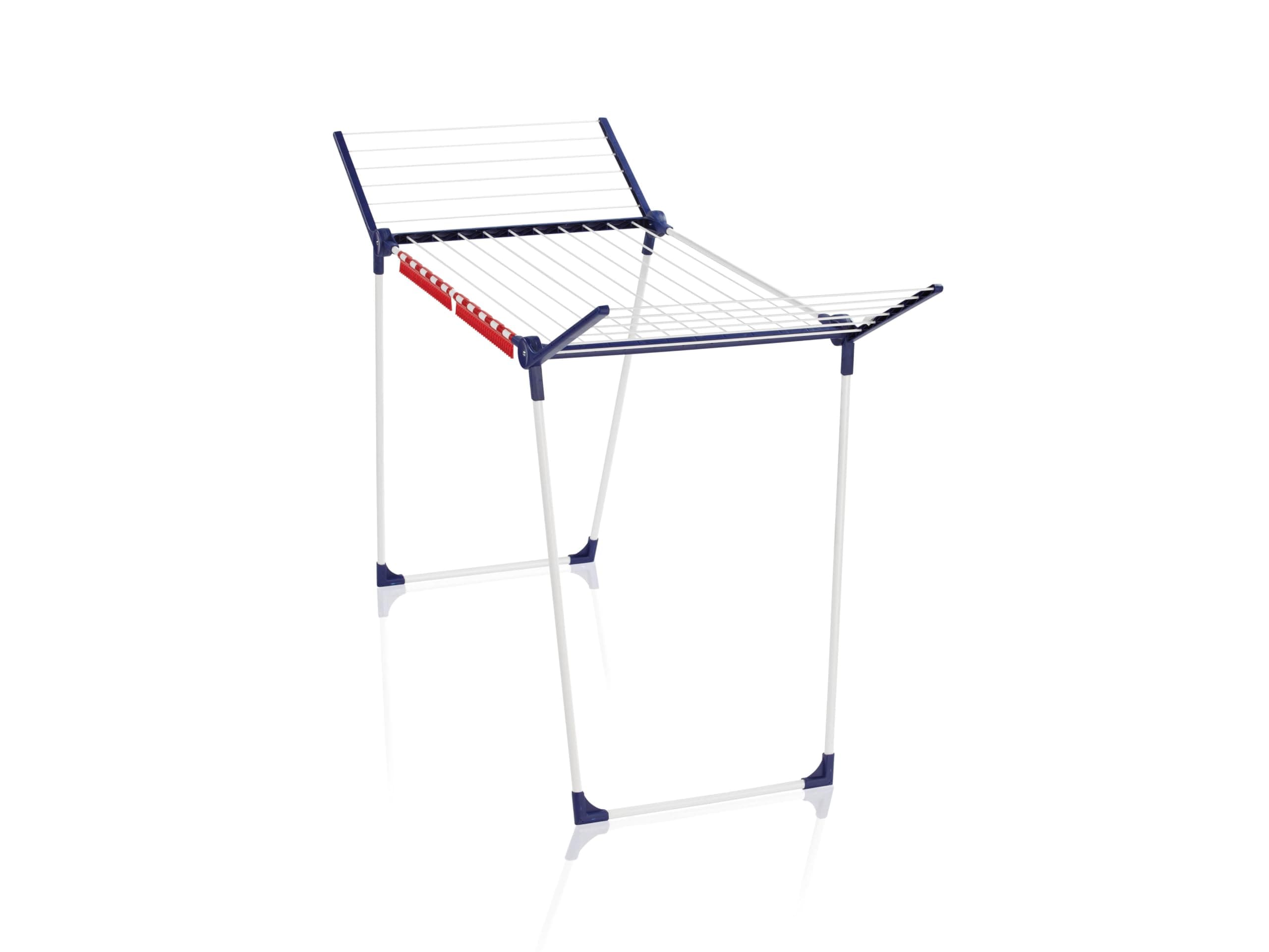 Leifheit Standtrockner Pegasus 180 Solid, Wäscheständer mit Flügeln für Lange Kleidungsstücke, standfester Flügelwäschetrockner für drinnen und draußen, klappbar