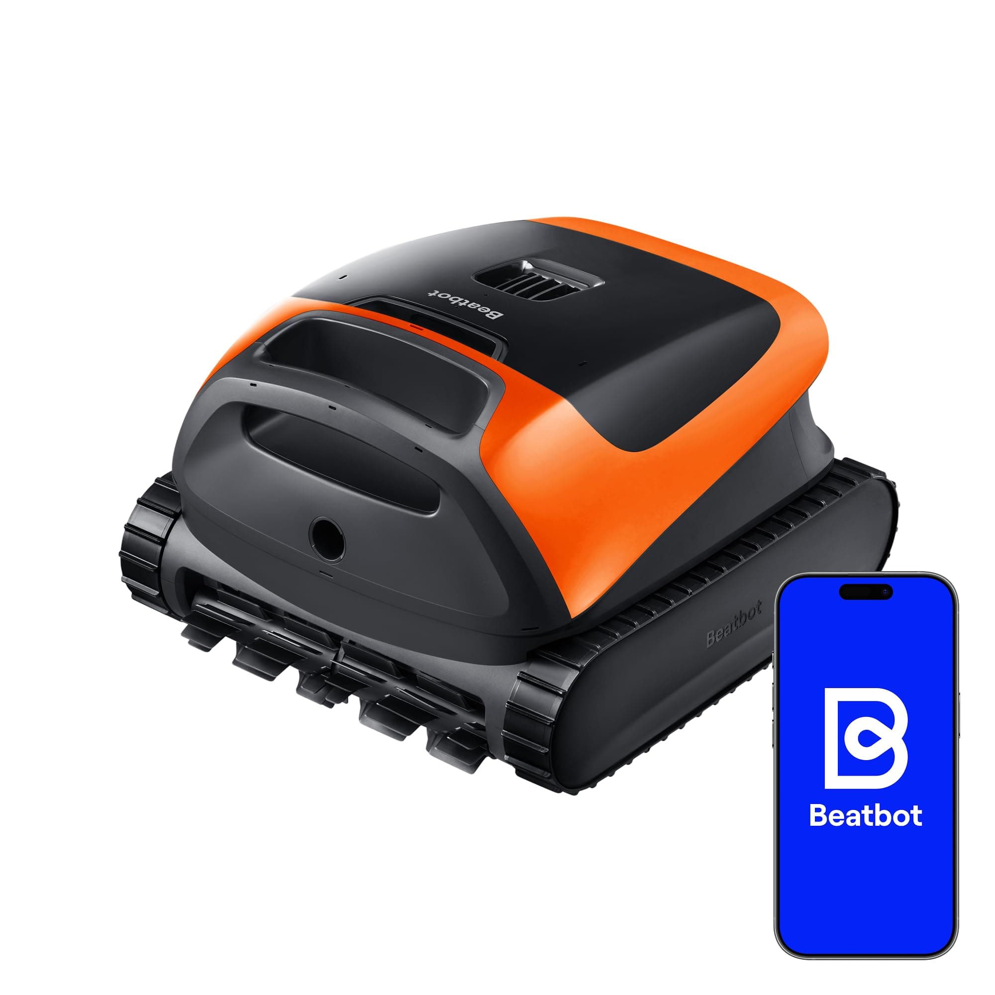 Beatbot (2026 Nuovo) Sora 30 Robot Piscina pareti e Fondo, Linea d'Acqua,Piattaforme,Robot Piscina Senza Fili,Parcheggio in Superficie dell'Acqua, Controllo App,Autonomia 5 Ore, capacità 5L, Orange