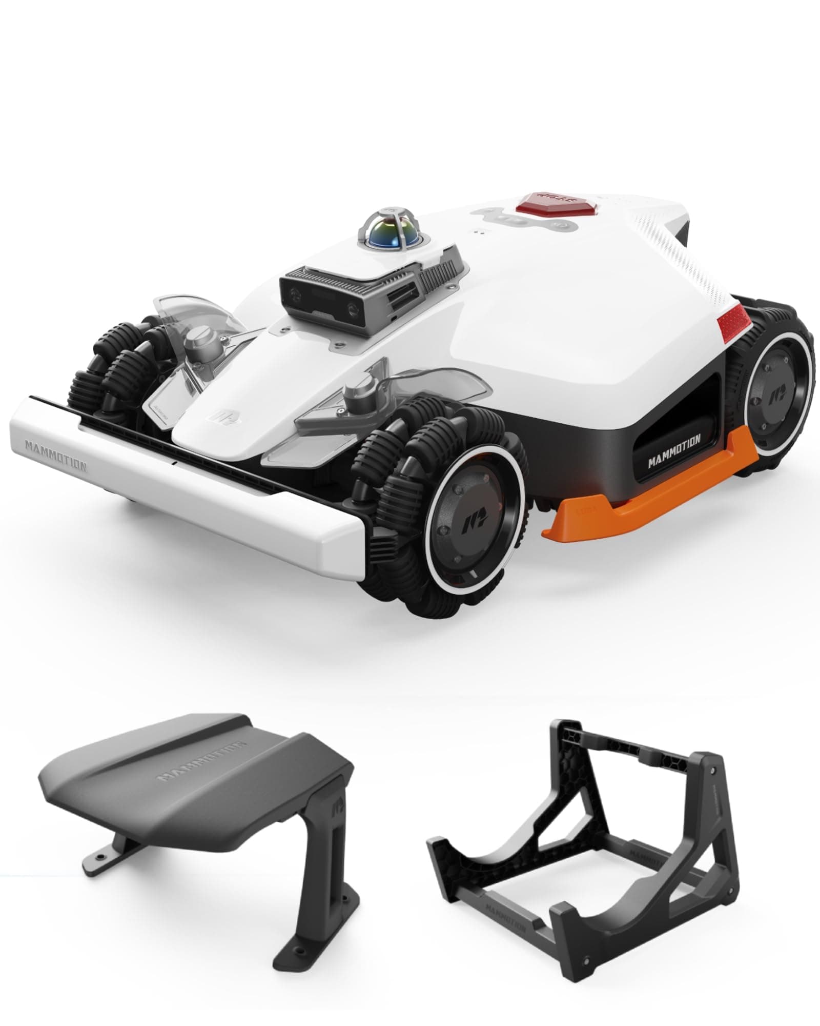 Mammotion LUBA 3 AWD 3000 avec Garage Standard et Station de Lavage, Positionnement Tri-Fusion 360° LiDAR+NetRTK+AI Vision, 80% pentes, Gestion multizone jusqu'à 30 Zones, Hauteur de Coupe 25-70 mm