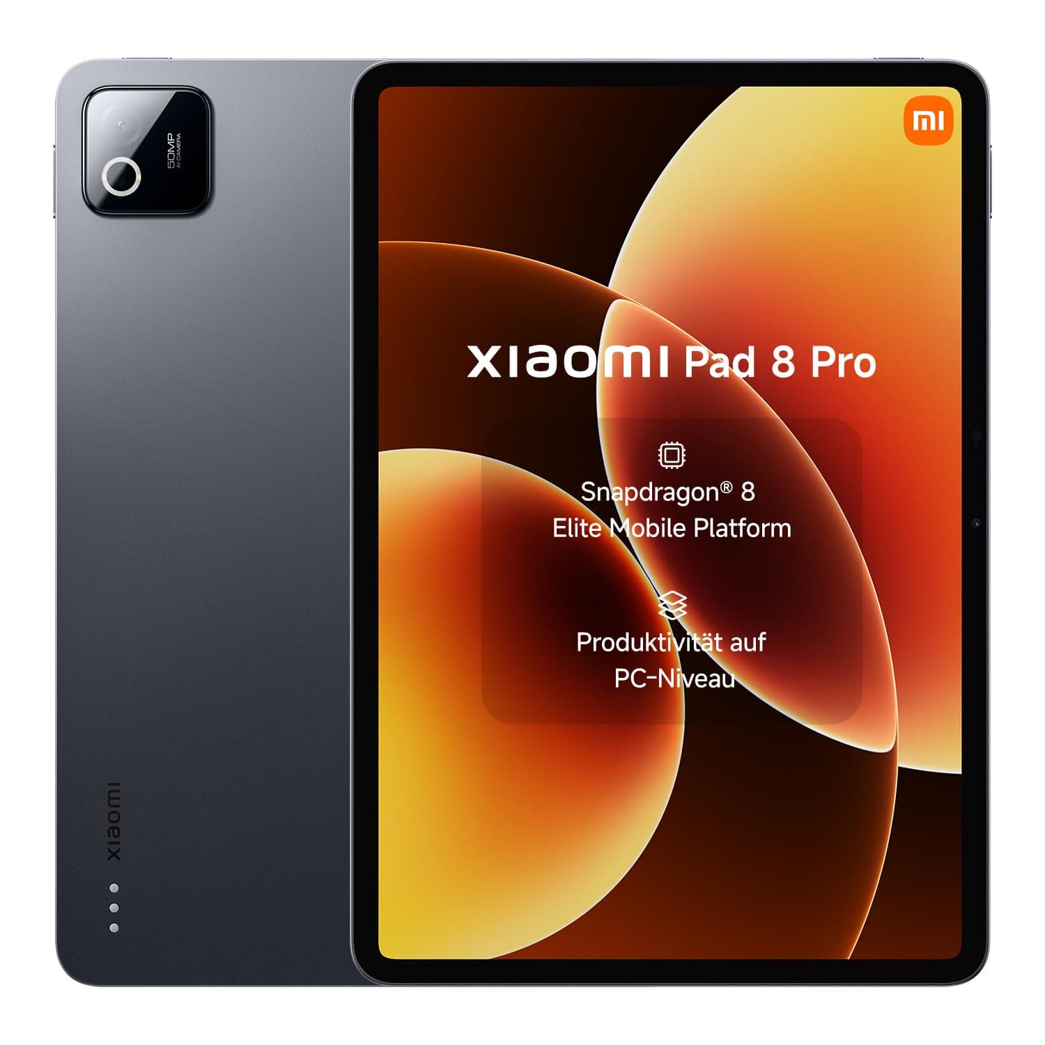 XIAOMI Pad 8 Pro Tablet 11,2 Zoll, 8GB RAM + 256GB Speicher, Snapdragon® 8 Elite Mobile Platform, 9200mAh Akku, 144Hz Display, HyperAI, Grau, 3 Jahre Garantie