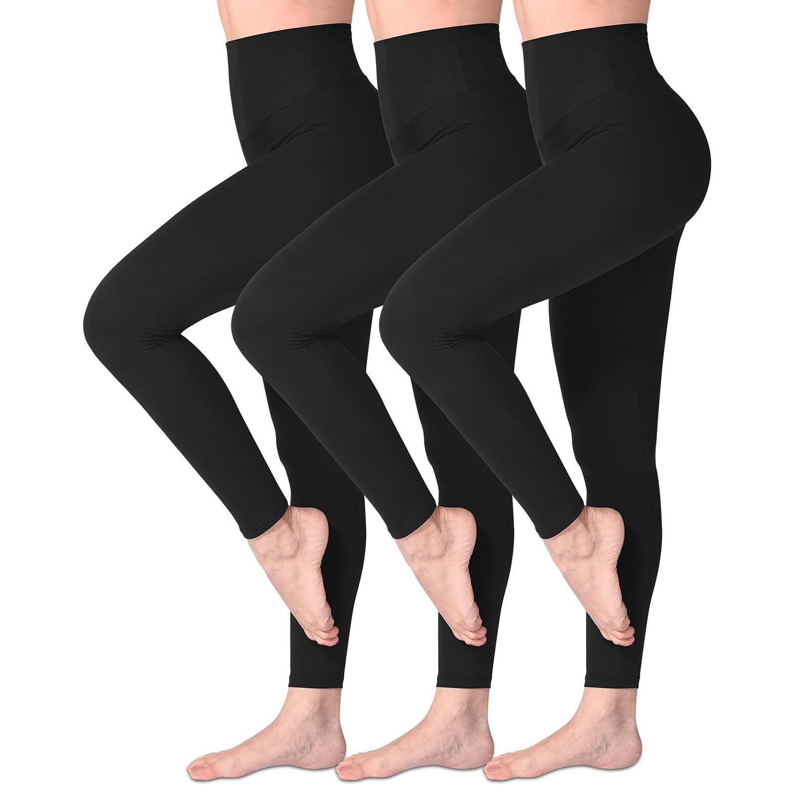 SINOPHANT Mallas Deporte Mujer de Cintura Alta, Leggins de Control de Abdomen Opacas, Elásticas, Leggings Mujer Vestir, Suaves como la Mantequilla